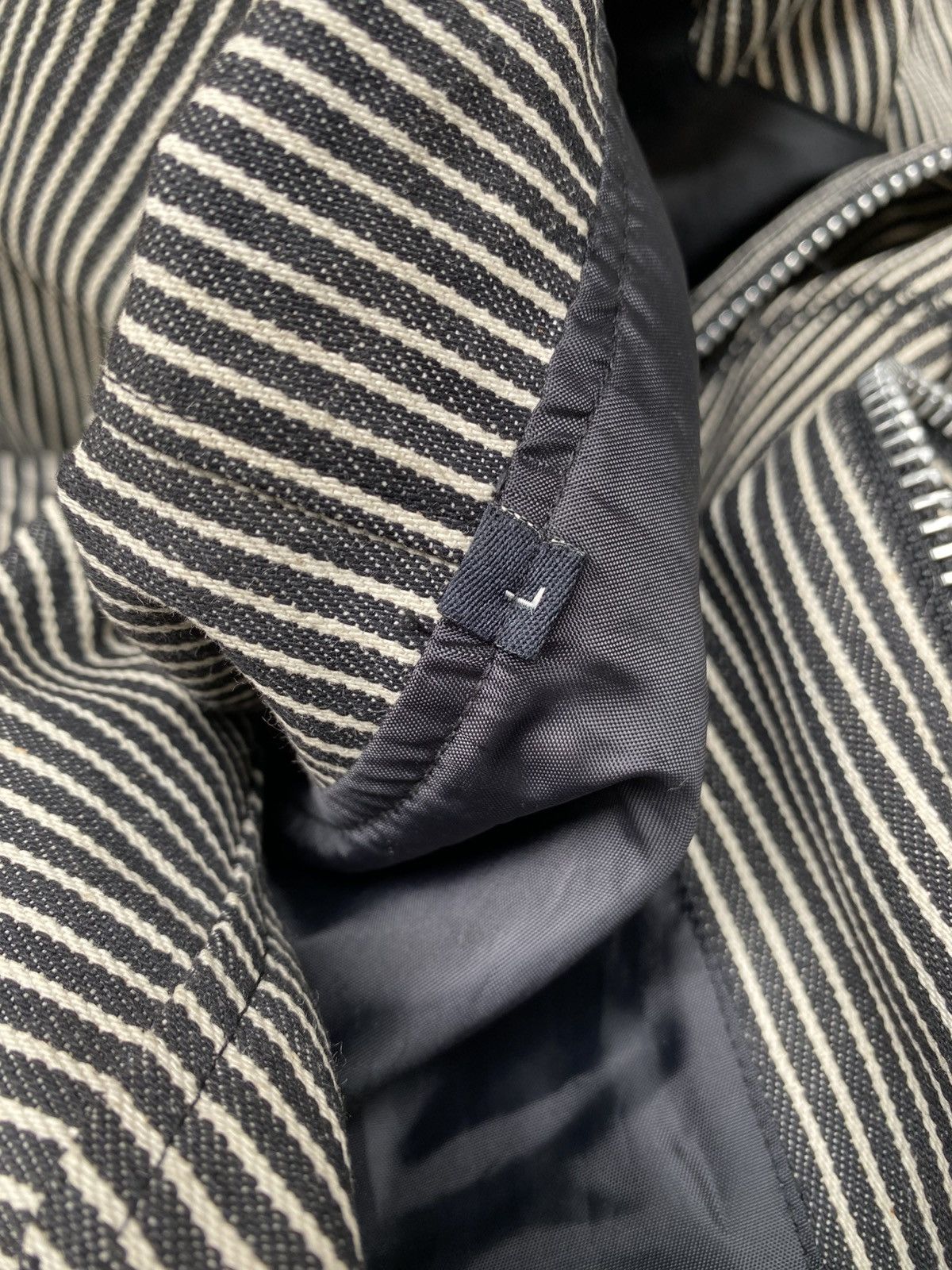 Dunderdon Dunderdon- Pinstripe Workwear Hooded Jacket Size US M / EU 48-50 / 2 - 11 Thumbnail