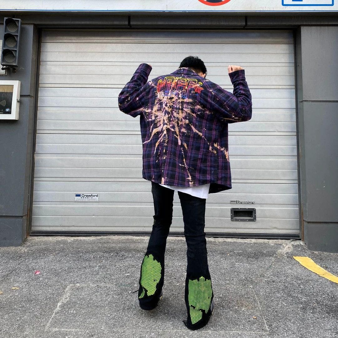 Off-White Off-White SS20 Tie-Dye Crystal Embroidery OS Shirt M Size US M / EU 48-50 / 2 - 5 Thumbnail
