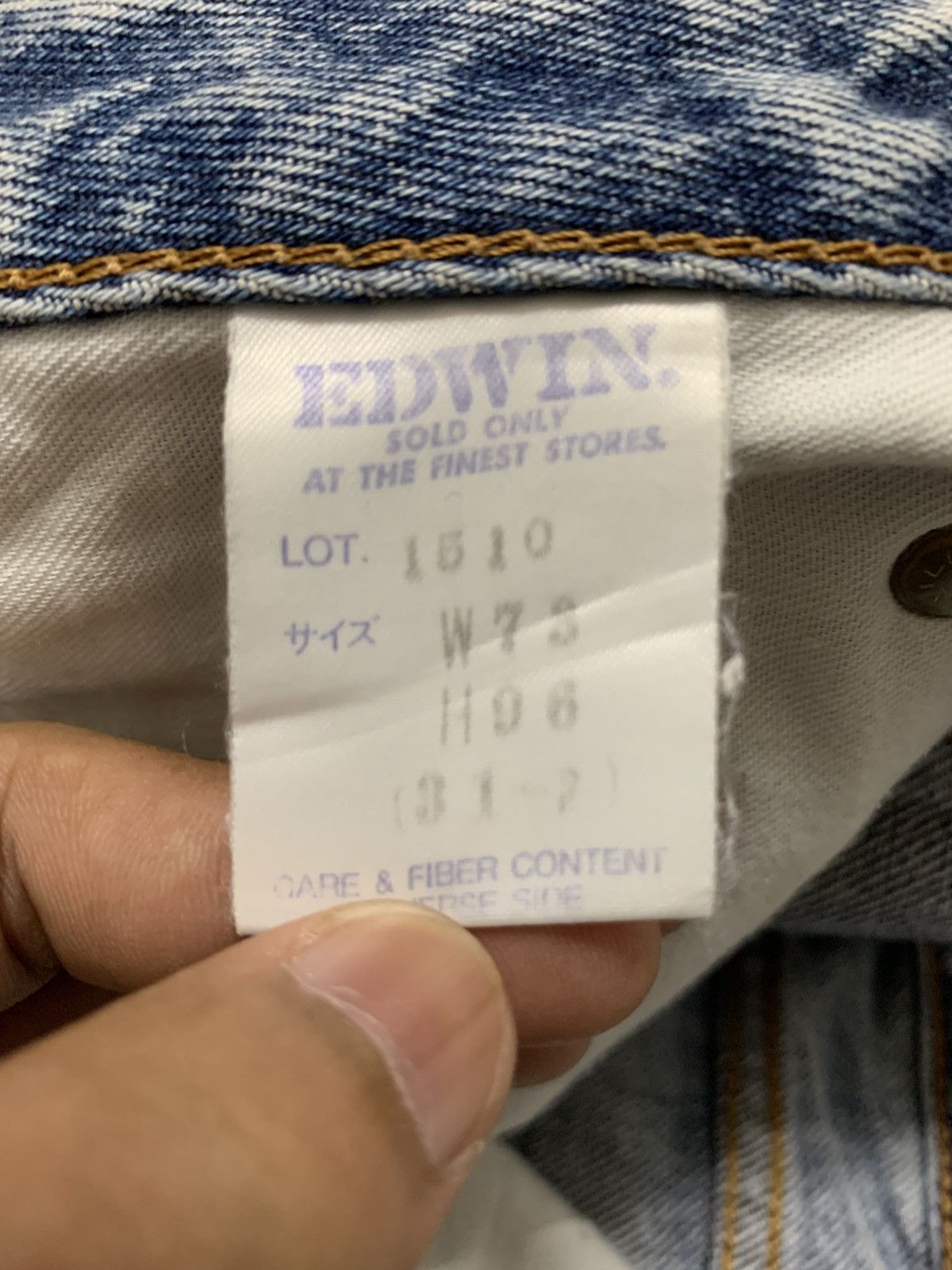 Edwin DISTRESSED EDWIN TAPERED LEG JEANS W29 Size US 29 - 14 Thumbnail