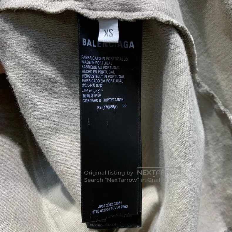 Balenciaga Balenciaga Chest Embroidered Letter Short Sleeve Size US XS / EU 42 / 0 - 7 Thumbnail