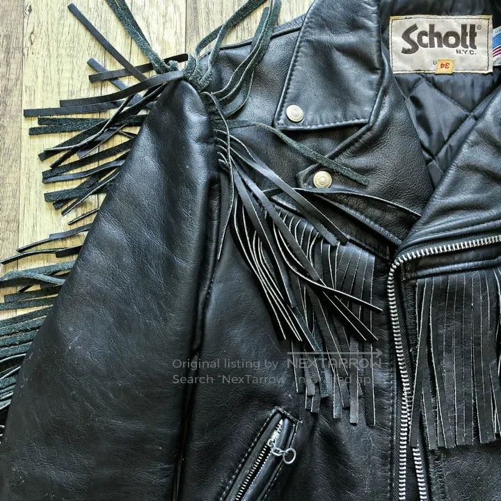 Schott Schott Diagonal zipper jacket leather jacket Size US S / EU 44-46 / 1 - 3 Thumbnail