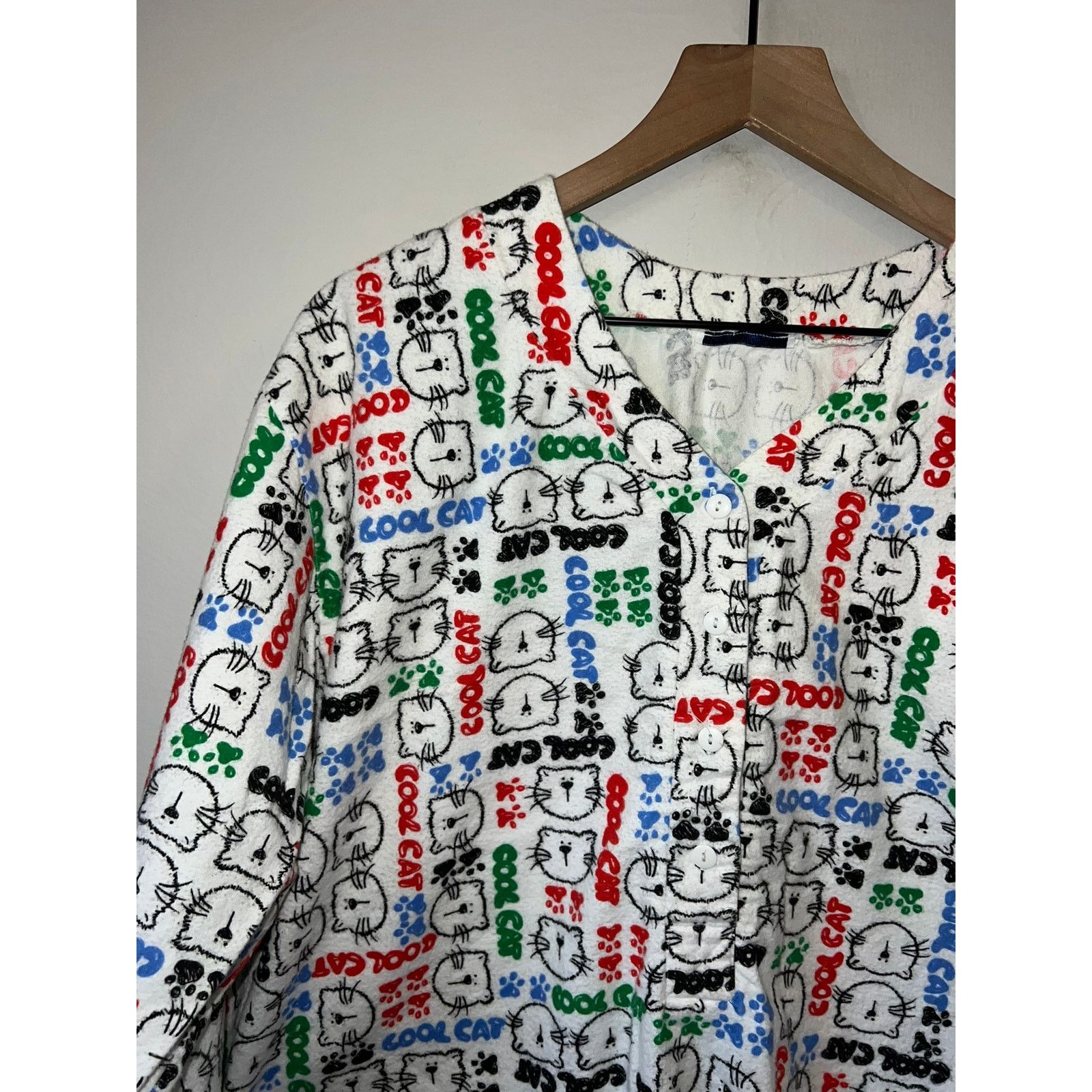 Vintage Vintage Sleeper Shirt Sleep Gown Top Cool Cat OS Sleepwear Size L / US 10 / IT 46 - 4 Thumbnail