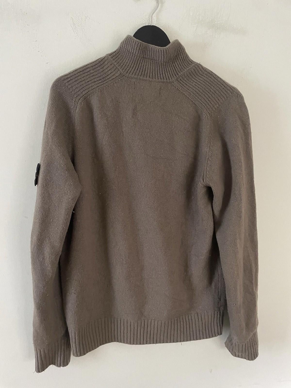 Stone Island Stone Island Khaki Wool Quarter Zip Jumper Medium Size US M / EU 48-50 / 2 - 10 Thumbnail