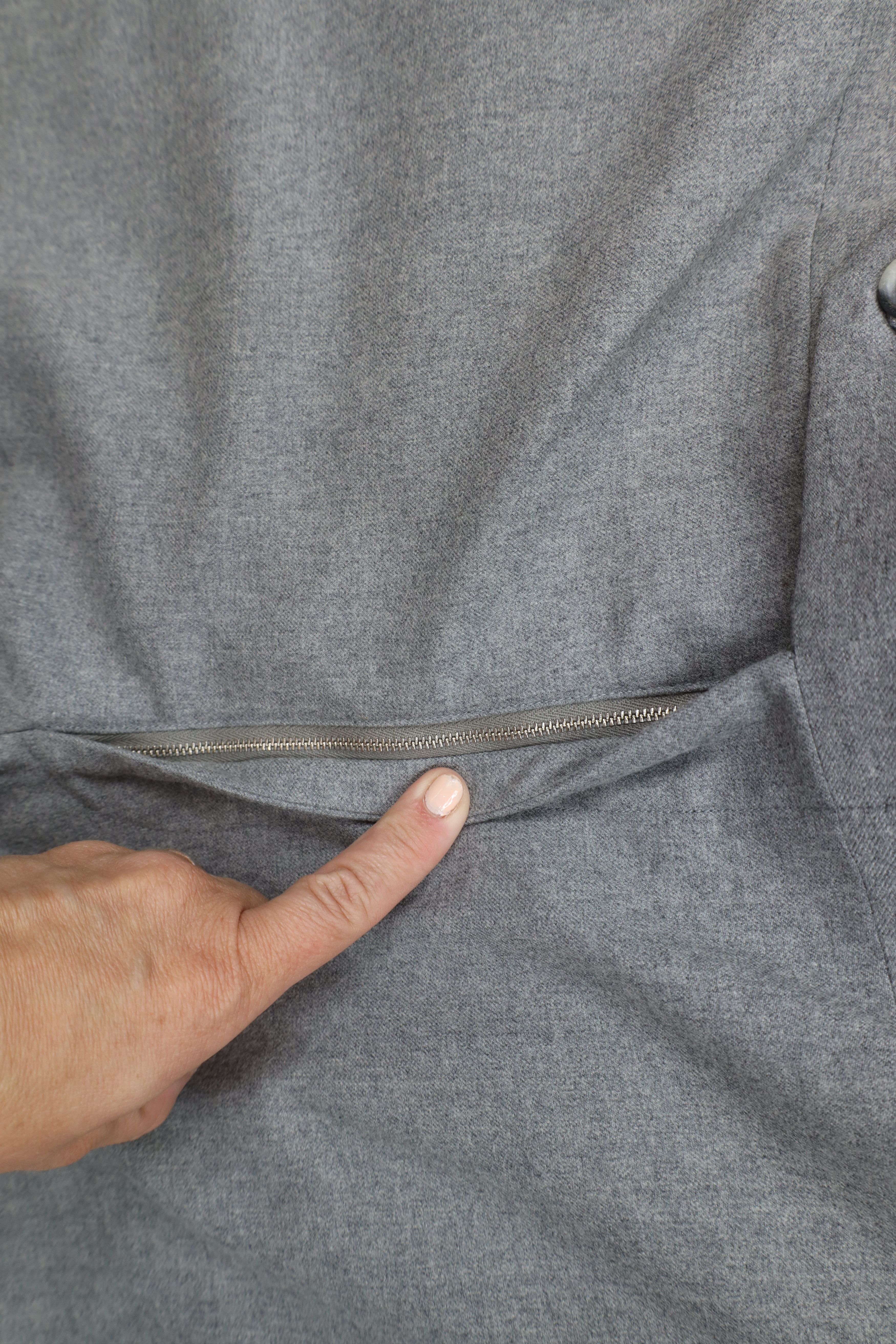 Vintage Vintage 70s Streetwear Back Wool Bell Bottoms Pants Gray USA Size US 36 / EU 52 - 6 Thumbnail