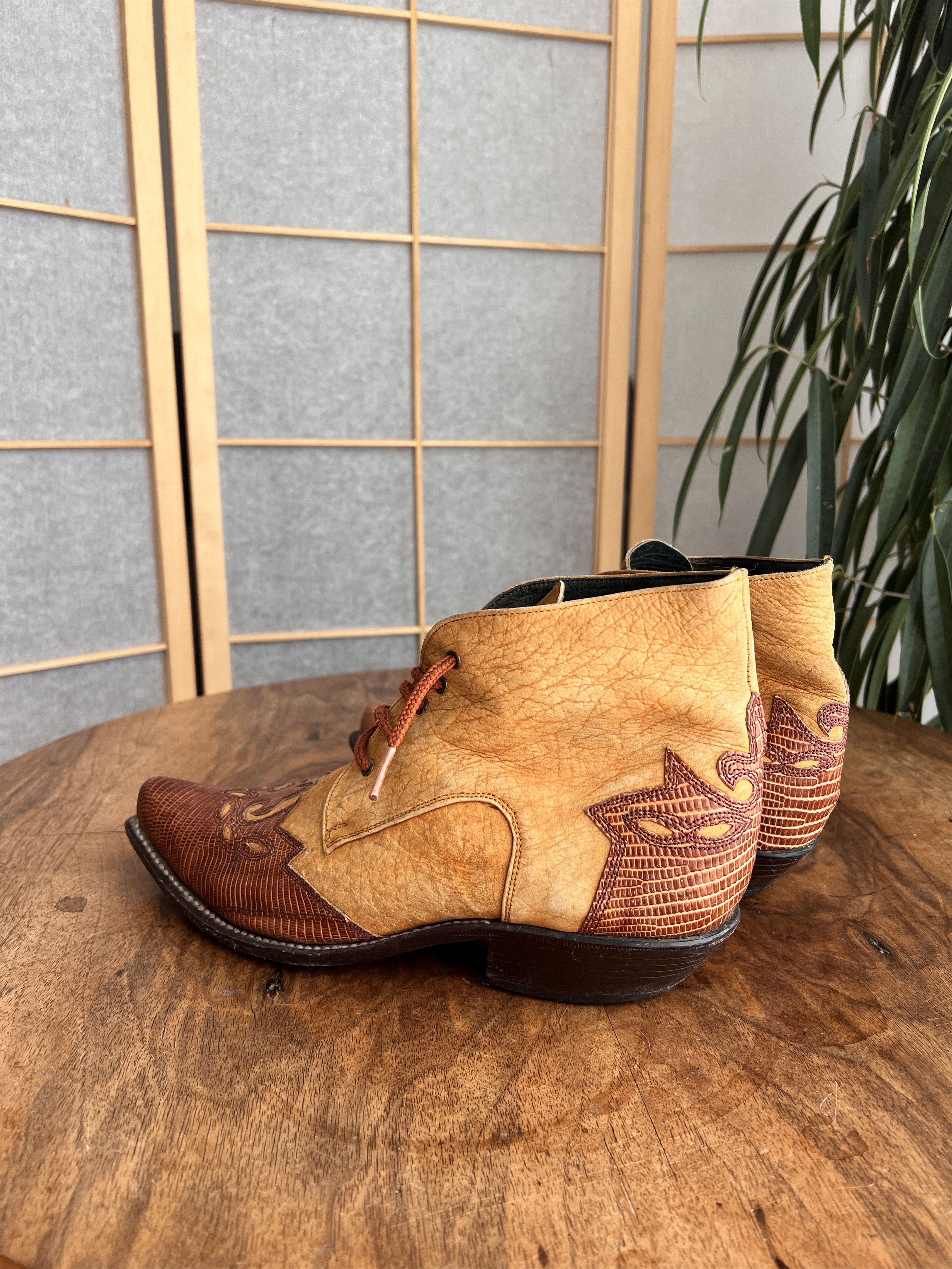 Vintage Vintage 2000s Cowboy western leather boots avant garde Size US 8.5 / EU 41-42 - 7 Thumbnail