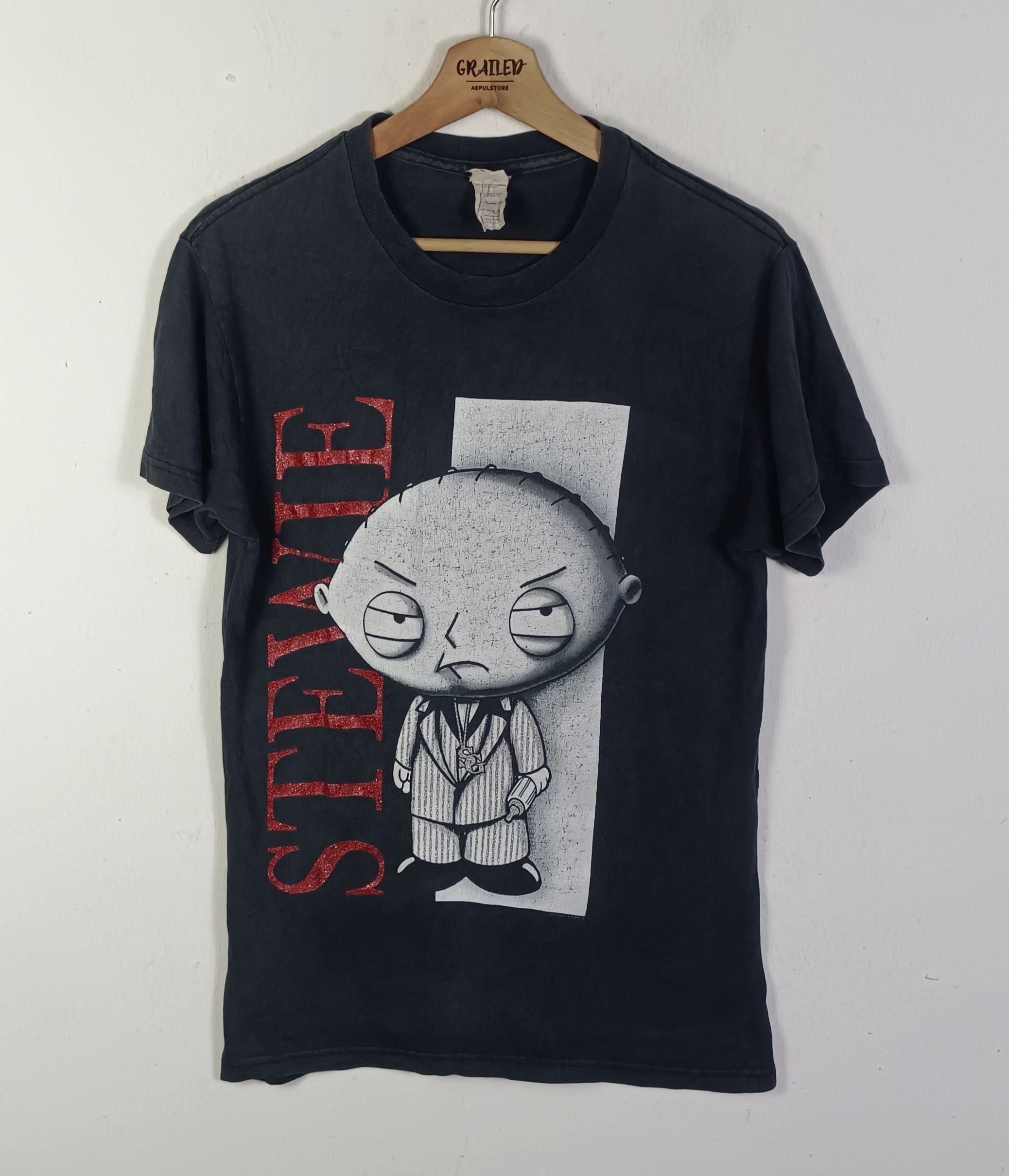Cartoon Network × Vintage Vintage Stewie Family Guy Griffin Scarface |  Grailed, image size:2076x2420