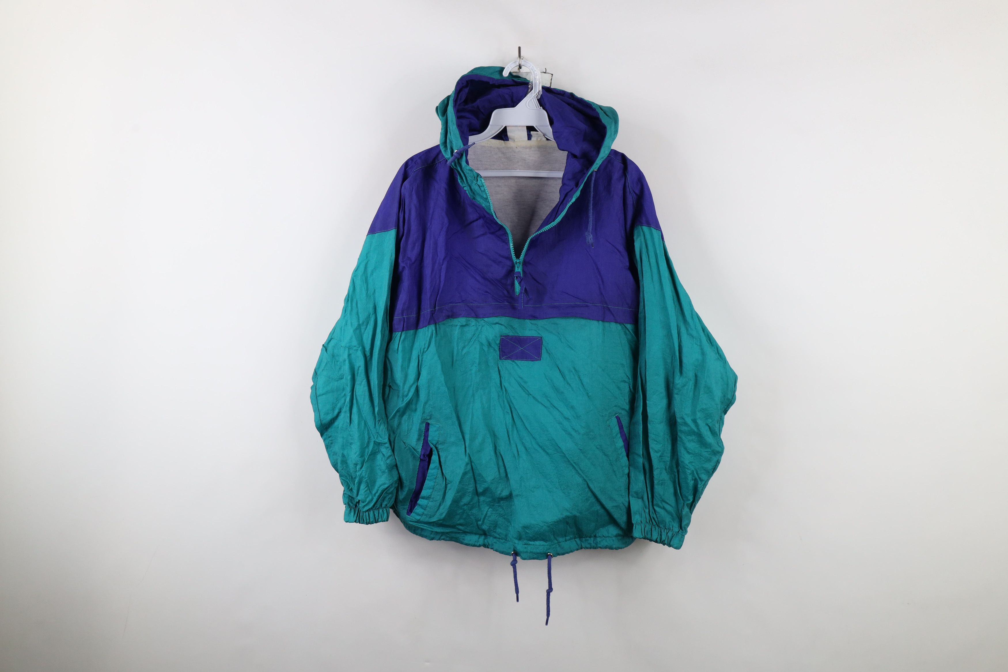 Vintage Vintage 90s Streetwear Hooded Anorak Windbreaker Jacket Size M / US 6-8 / IT 42-44 - 1 Thumbnail