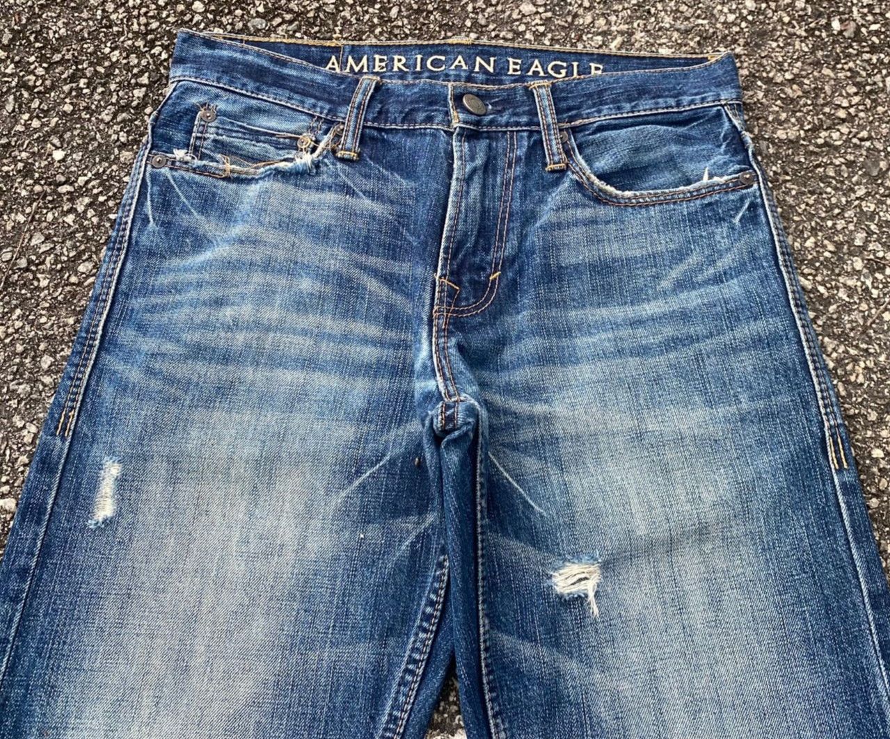 If Six Was Nine Vintage American Eagle Flared Distressed Denim Size US 31 - 11 Thumbnail