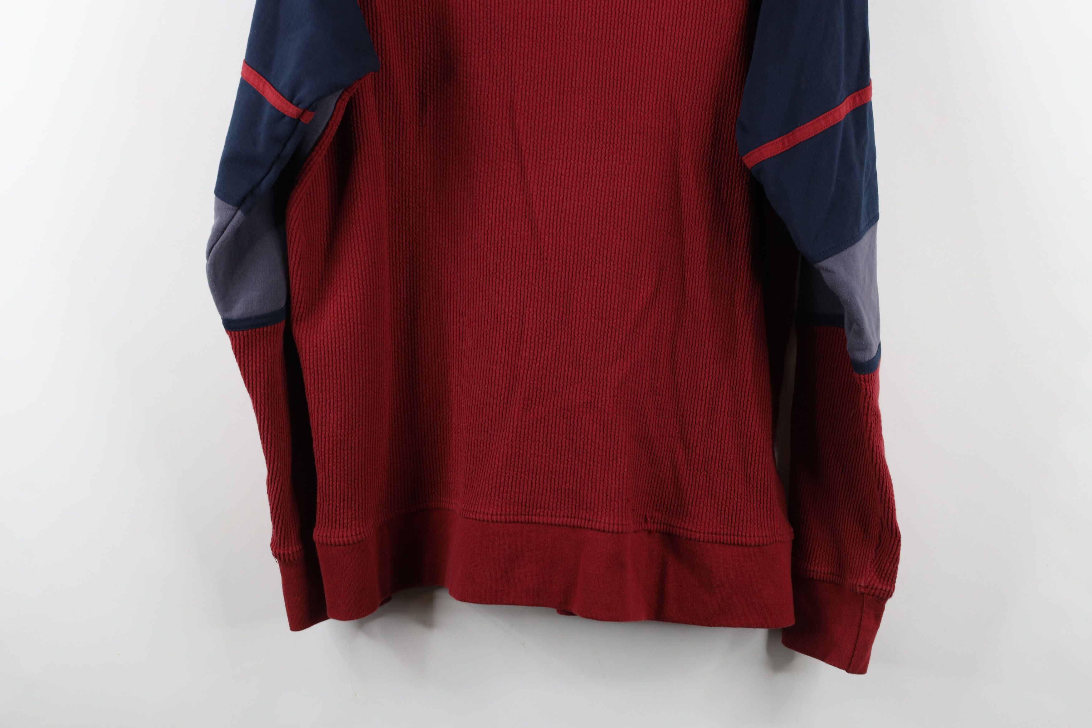 Vintage Vintage 90s Streetwear Block Thermal Knit Long Sleeve Polo Size US M / EU 48-50 / 2 - 12 Thumbnail