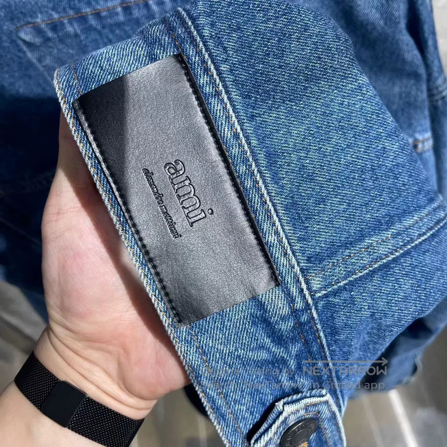 AMI AMI PARIS Washed Blue Denim Jacket. Size US XL / EU 56 / 4 - 4 Thumbnail