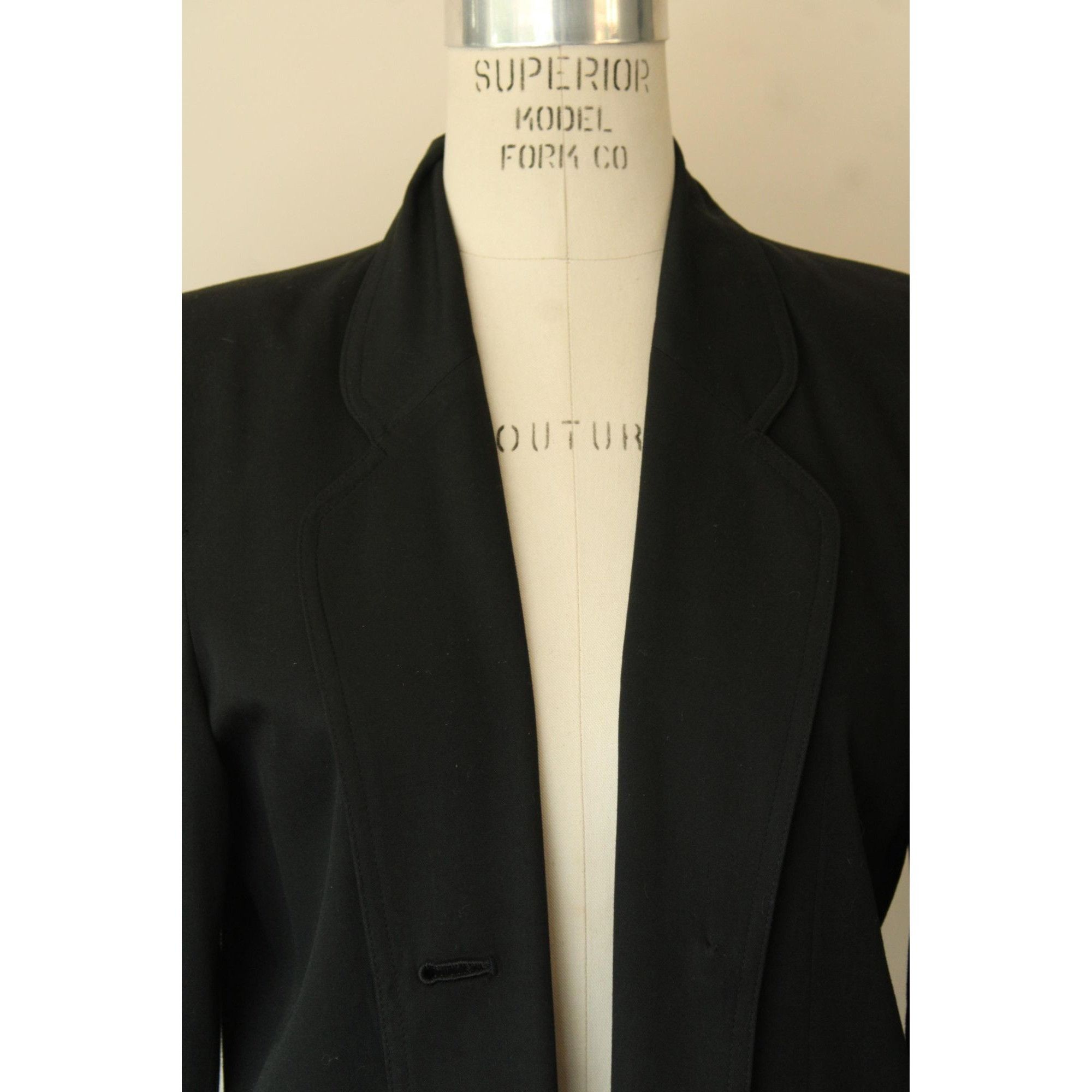 Vintage Vintage 1990s 2000s Jacket, Liz Sport Petite Black New Look Size S / US 4 / IT 40 - 4 Thumbnail
