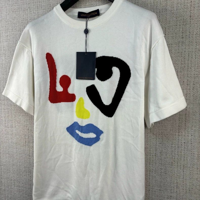 Louis Vuitton Louis Vuitton FW22 Geometric Short Sleeve Crew Neck Knit S Size US S / EU 44-46 / 1 - 2 Thumbnail