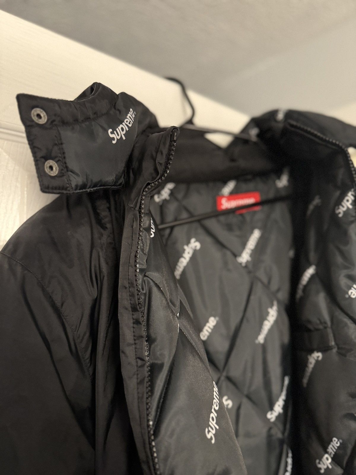 Supreme Supreme Black Puffer Jacket / Monogram Interior Size US M / EU 48-50 / 2 - 7 Thumbnail
