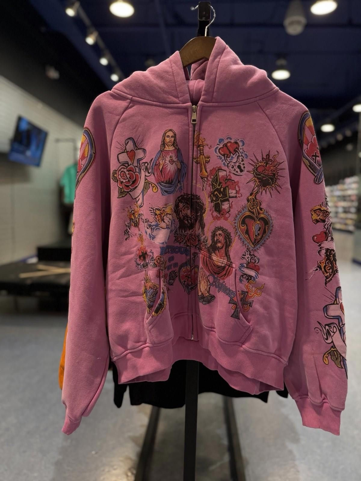 Other XXL - We Are Righteous Purple Zip Up Jesus Hoodie Size US XXL / EU 58 / 5 - 4 Thumbnail