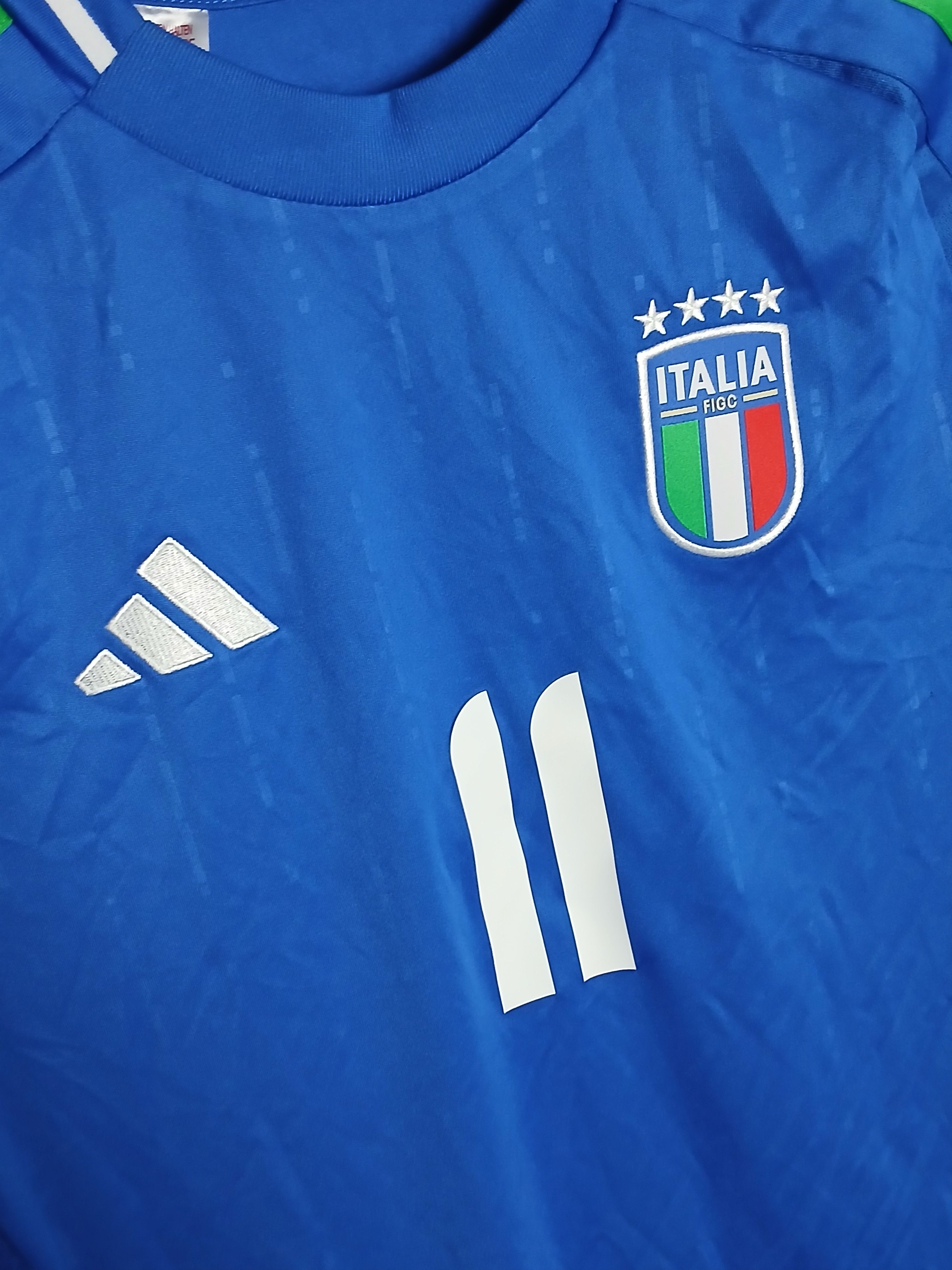 Adidas KIDS Italy National Team 24/25 Home Football Jersey T-Shirt Size US S / EU 44-46 / 1 - 3 Thumbnail