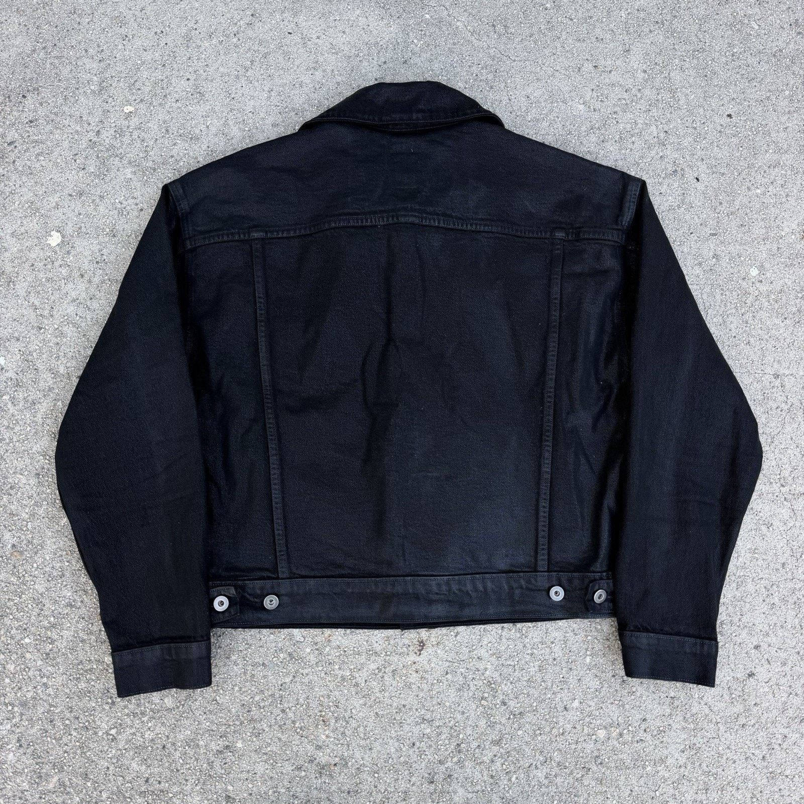 Acne Studios × K-Two Studios K-Two Studios Onyx Waxed Black Trucker Denim Jacket Sz M NEW Size US M / EU 48-50 / 2 - 3 Thumbnail