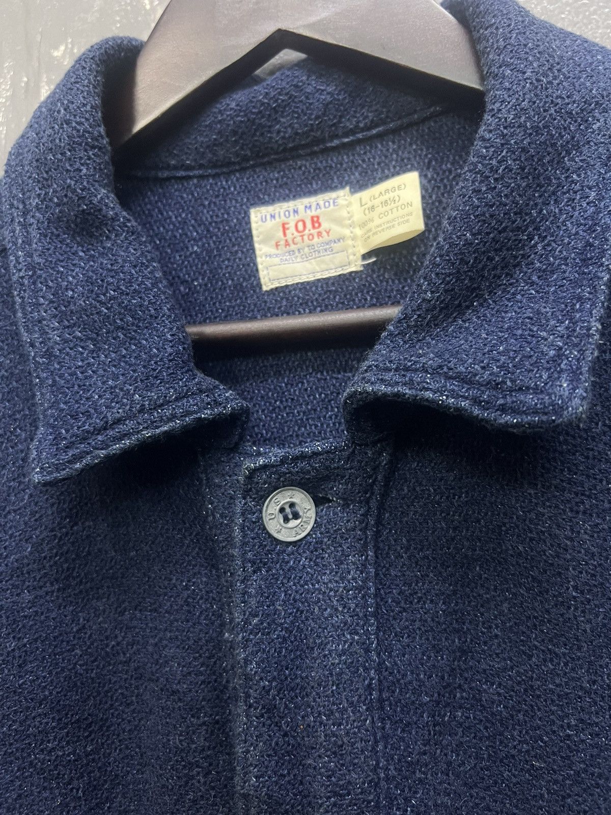 FOB Factory Vintage Union Made F.O.B Factory USA Army Shirt Size US L / EU 52-54 / 3 - 7 Thumbnail
