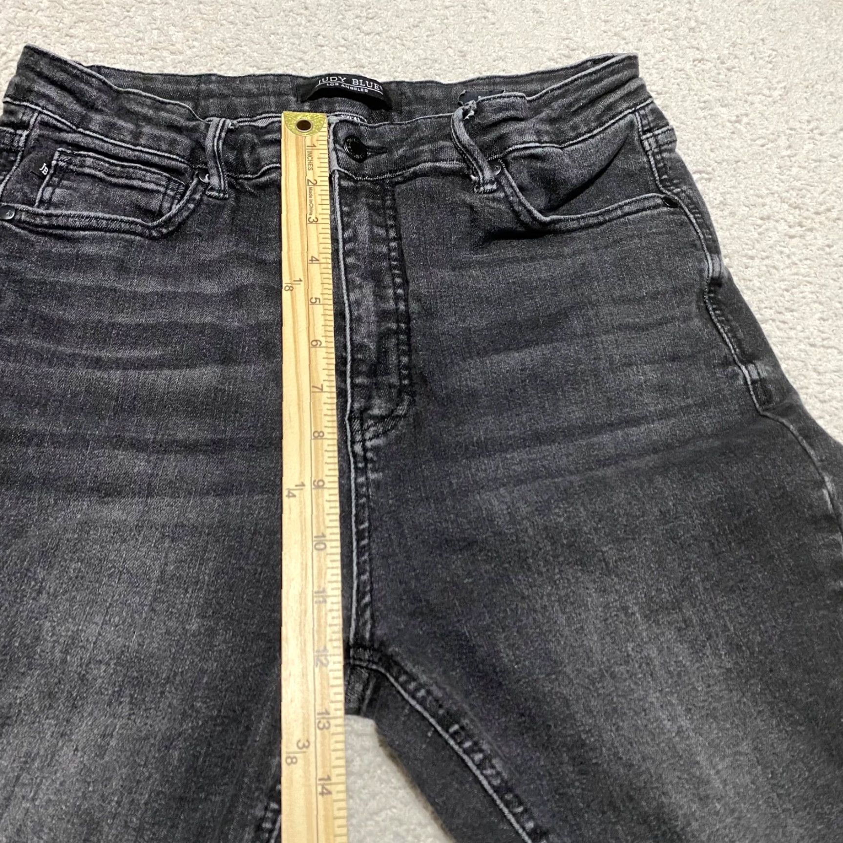 Vintage Judy Blue Jeans Womens 31 Black Denim Skinny High Rise 5-Pocket Classic Modern Skinny Style Mens? Womens? Size 24" / US 00 / IT 34 - 4 Thumbnail