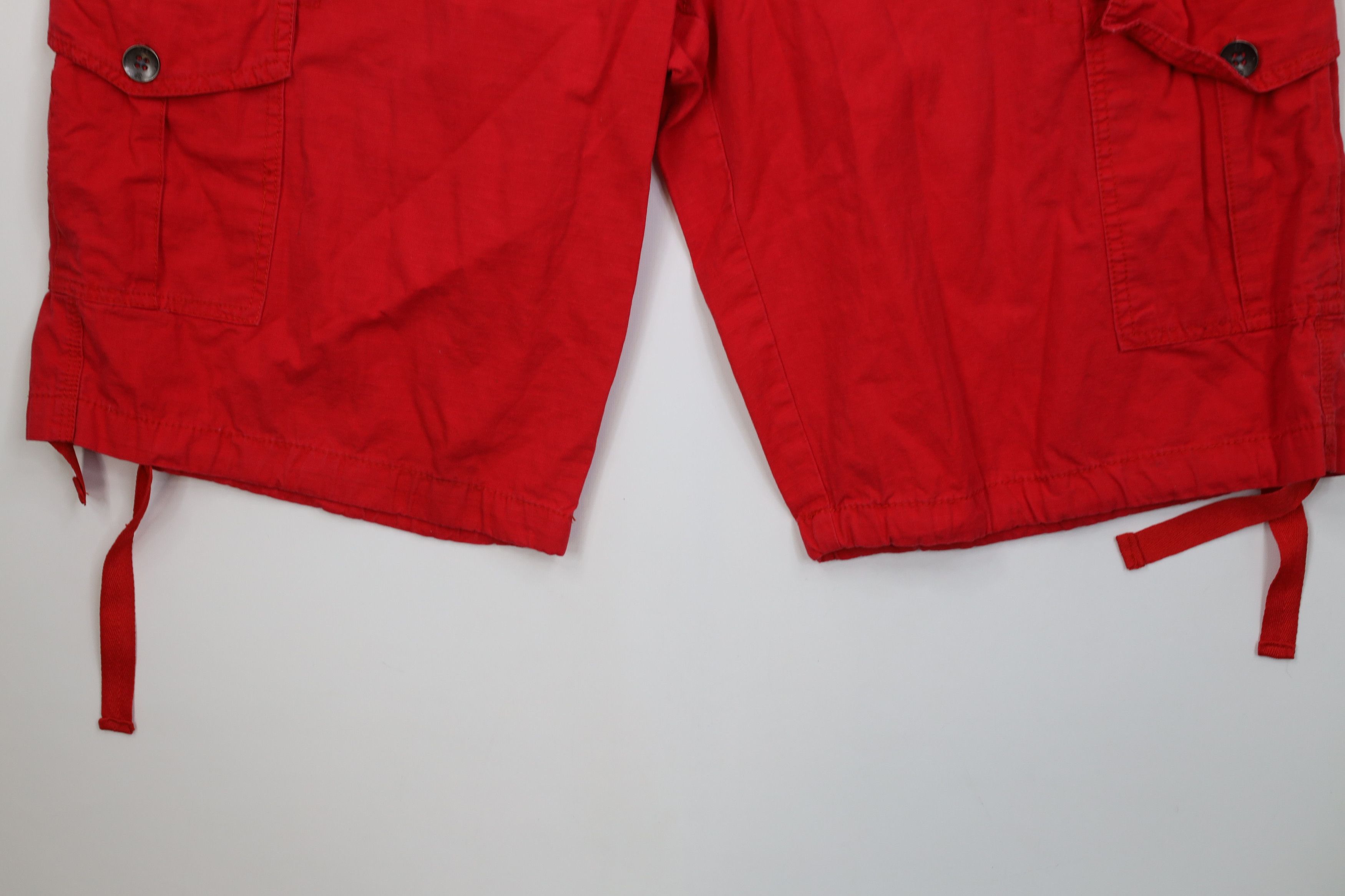 Southpole Vintage 90s Y2K Southpole Ripstop Fatigue Cargo Shorts Red Size US 42 / EU 58 - 4 Thumbnail