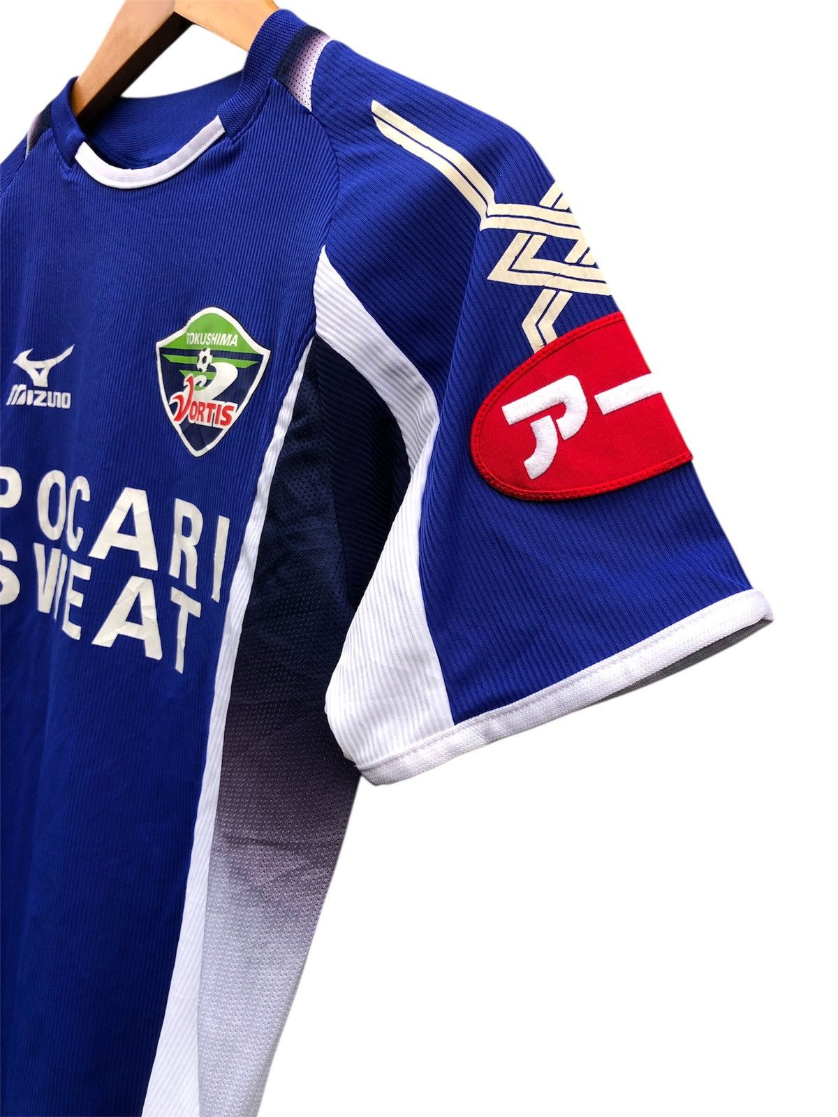 Japanese Brand Tokushima Vortis Jersey by Mizuno Size US S / EU 44-46 / 1 - 8 Thumbnail