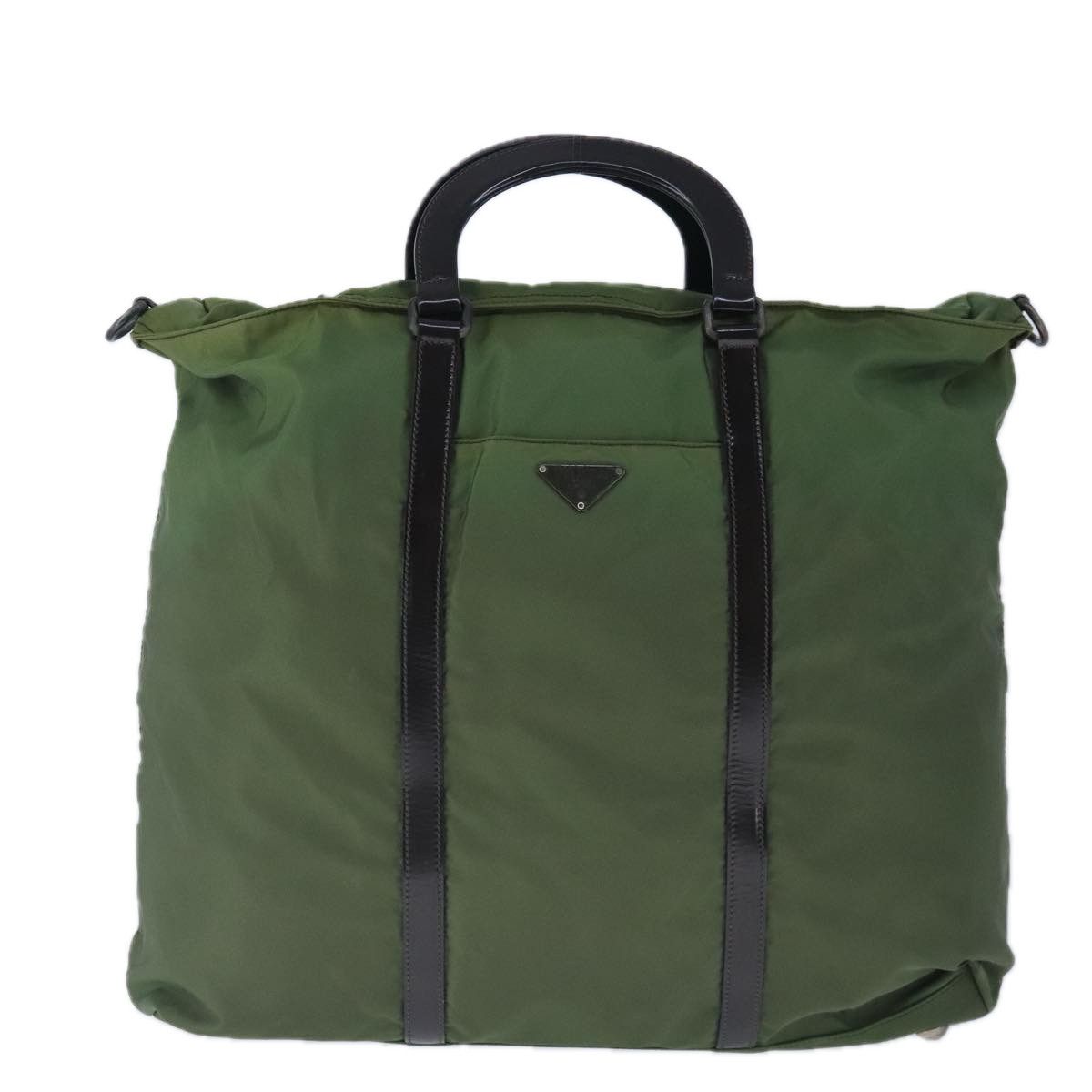 Tessuto Green Synthetic Handbag (Pre-Owned)