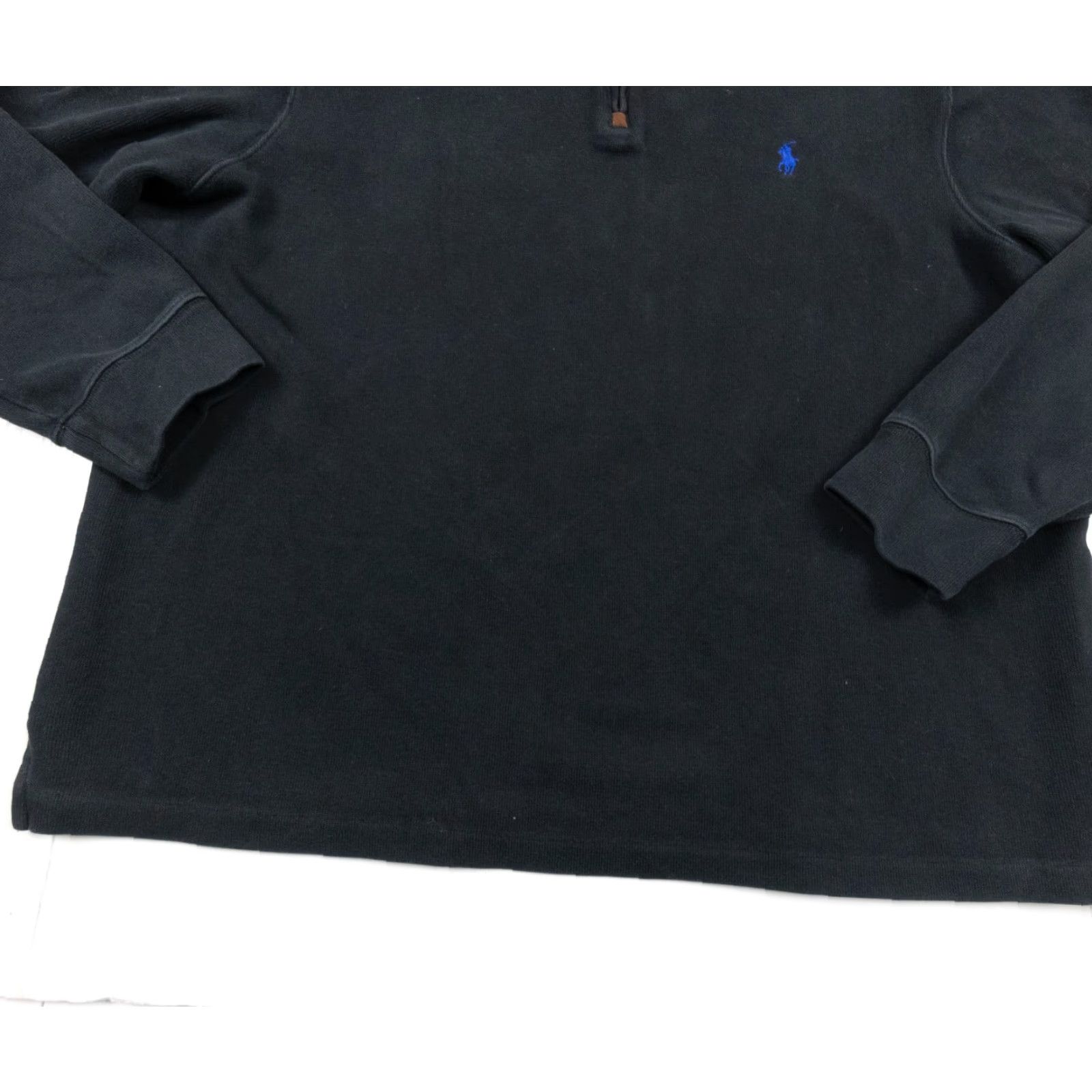 Polo Ralph Lauren Polo Ralph Lauren Sweater Mens XL Black 1/4 Zip Pullover Preppy Size US XL / EU 56 / 4 - 4 Thumbnail