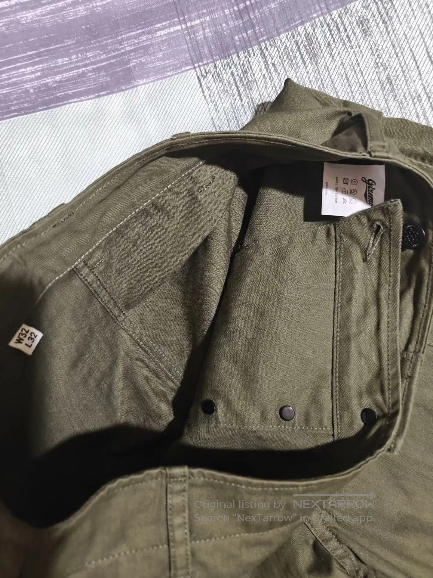 Vintage WWII Army Herringbone P43 Pants. Size US 32 / EU 48 - 6 Thumbnail
