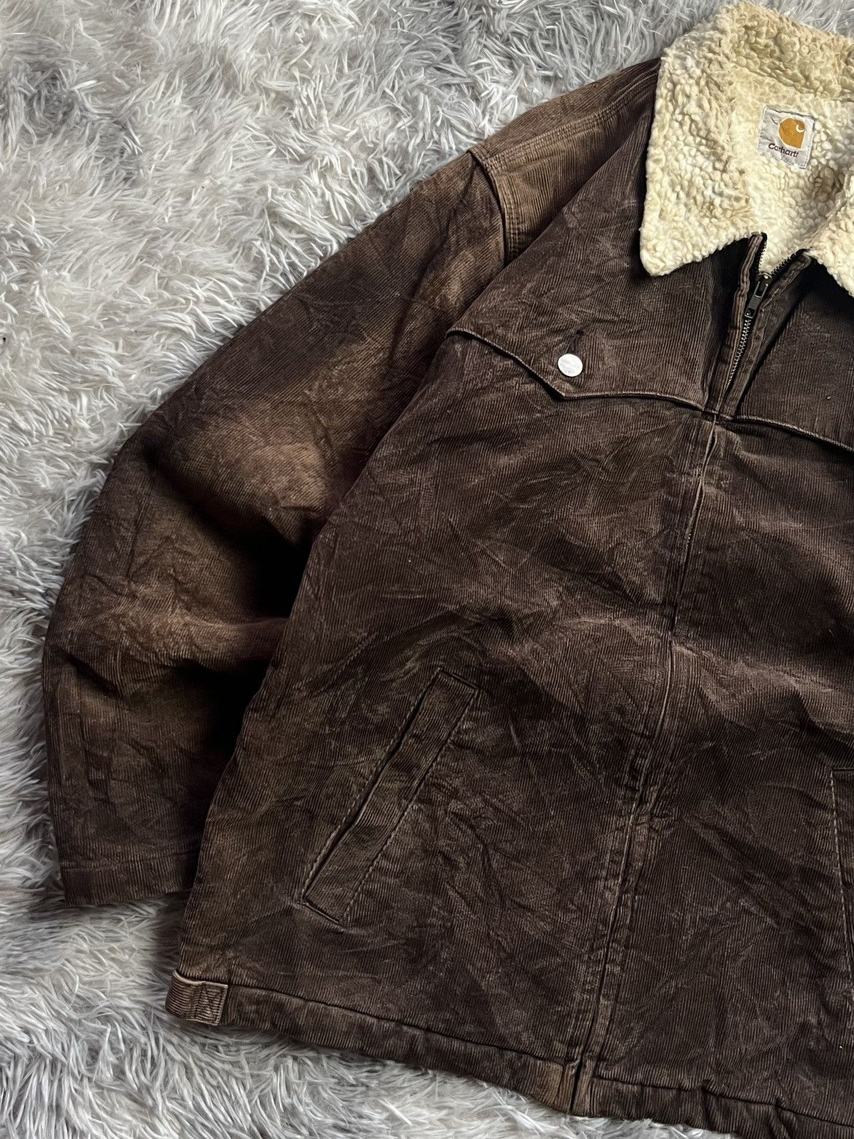 Carhartt Vintage Carhartt Sherpa Corduroy Jacket Size US L / EU 52-54 / 3 - 6 Thumbnail