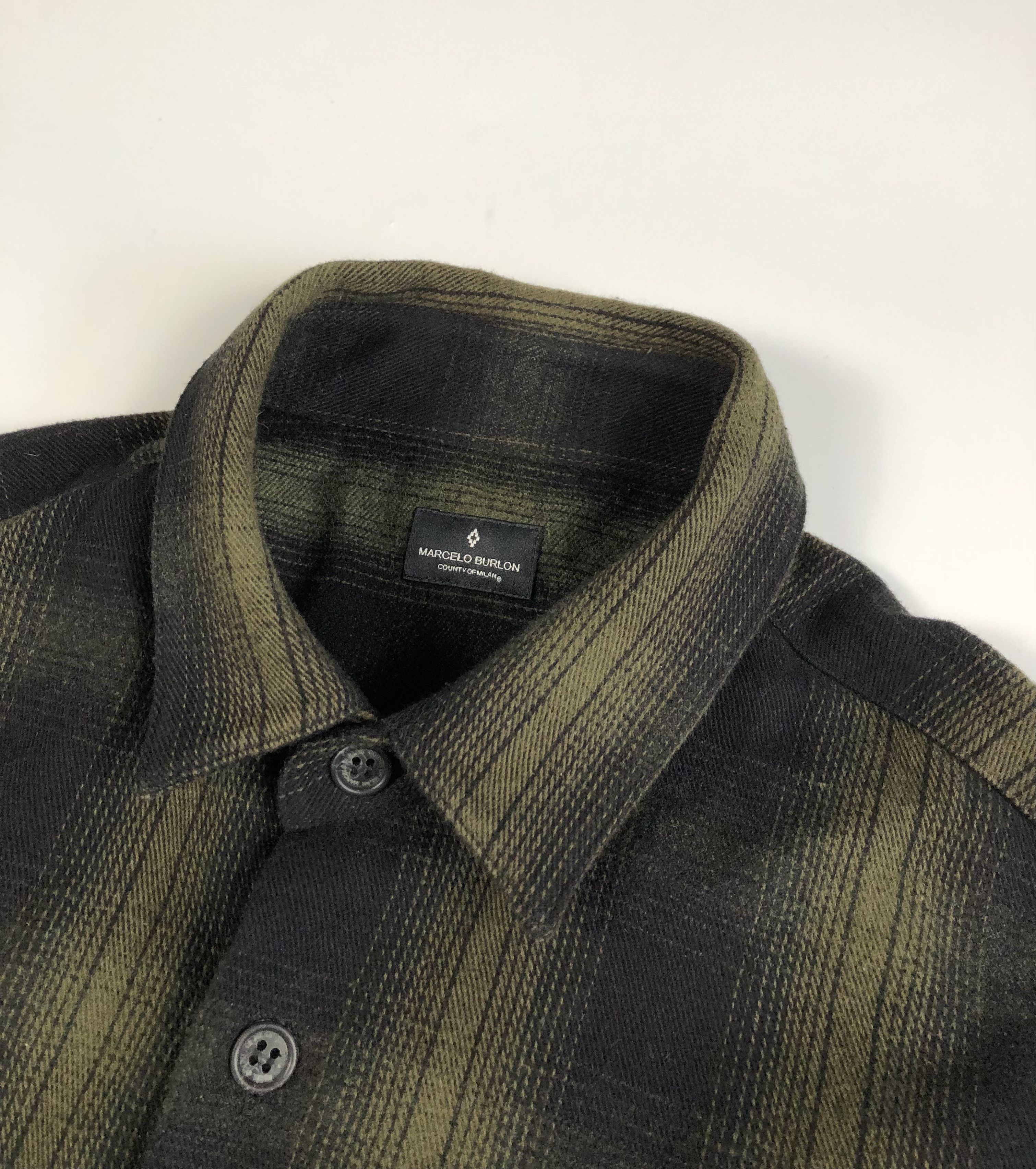 Marcelo Burlon Marcelo Burlon County of Milan Tekaio Wool Shirt Size US L / EU 52-54 / 3 - 4 Thumbnail