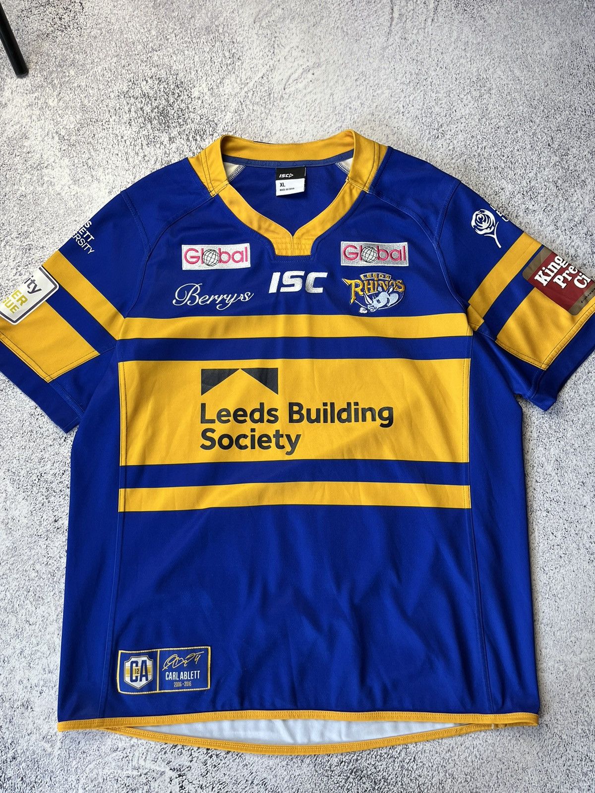 Vintage ISC Leeds Rhinos 2016 Rugby Jersey Men's Size XL Size US XL / EU 56 / 4 - 3 Thumbnail