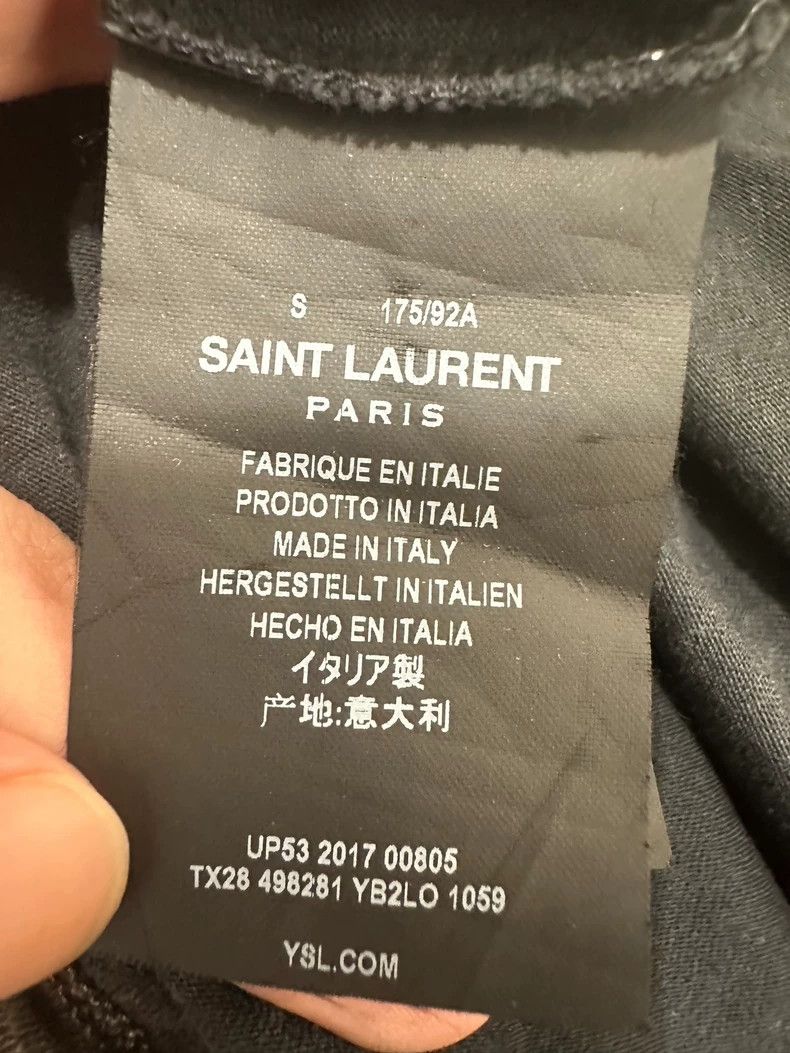 Saint Laurent Paris Saint Laurent Paris Washing letters to make old logo gray Size S / US 4 / IT 40 - 3 Thumbnail