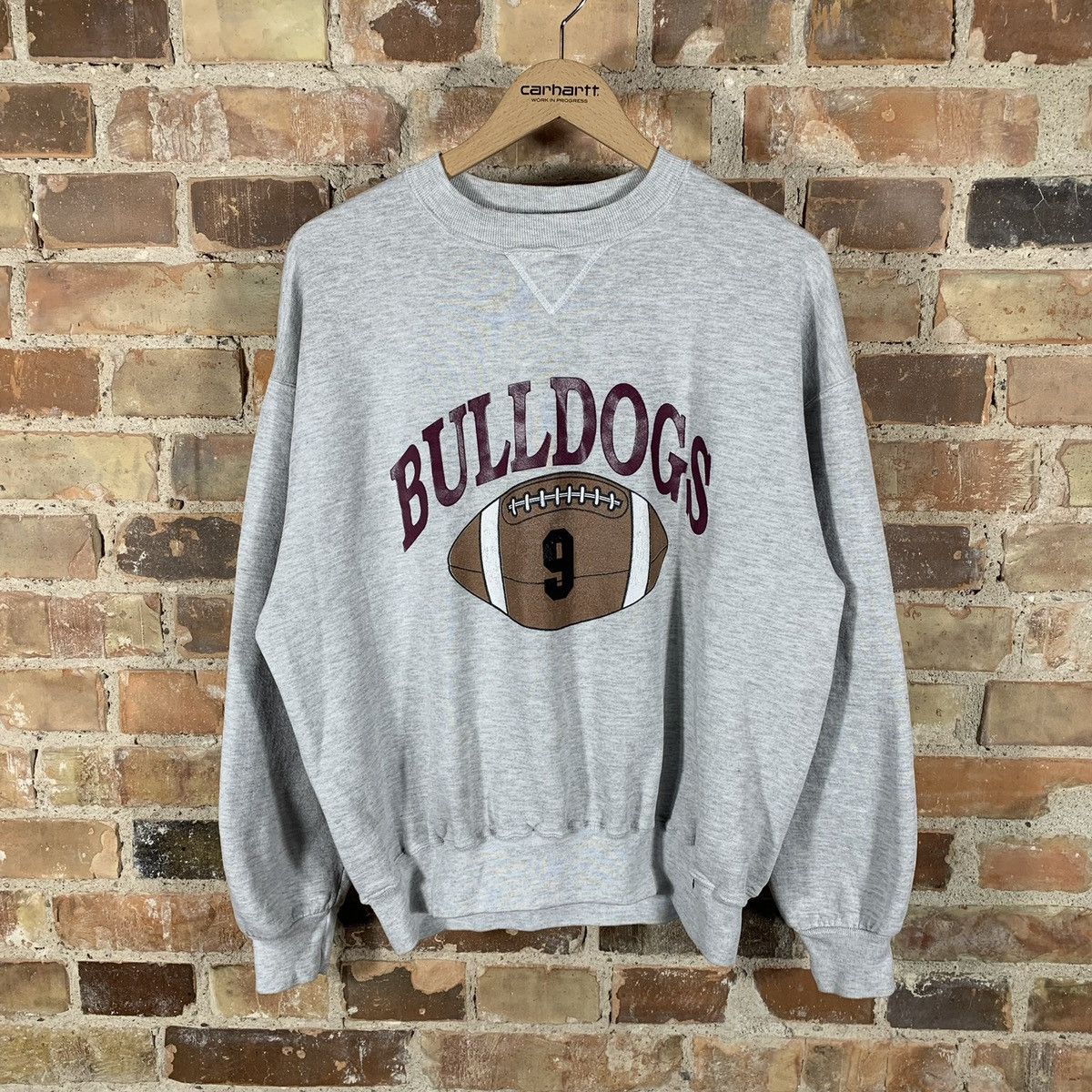 Vintage Vintage Georgia Bulldogs Sweatshirt Russell Football nfl Size US L / EU 52-54 / 3 - 1 Thumbnail