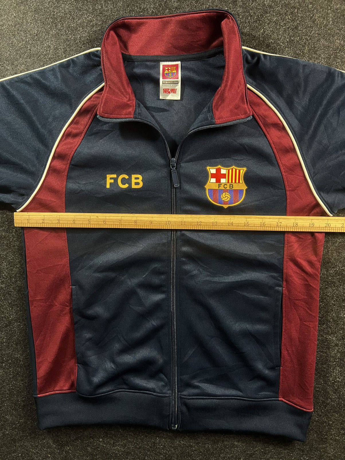 Vintage 90’s FCB Barcelona Football Training Kit Light Jacket Size US M / EU 48-50 / 2 - 7 Thumbnail