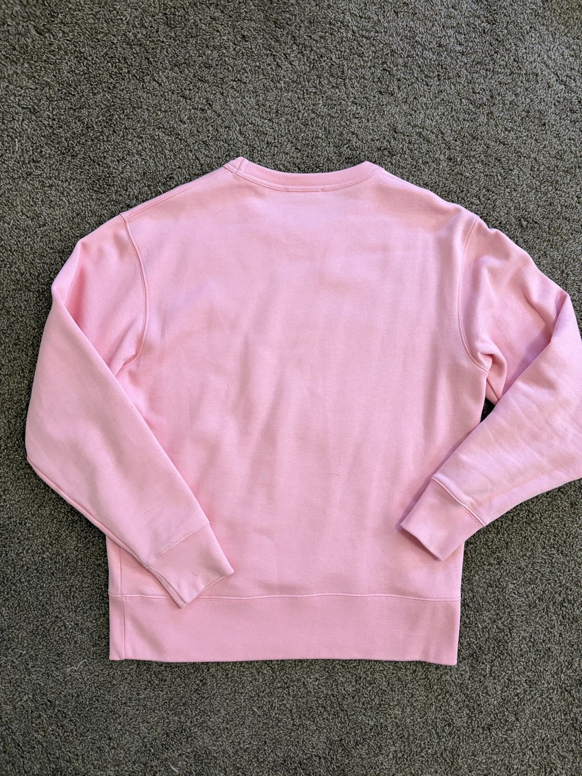 Acne Studios Acne Studios Pink Face Logo Crewneck Sweatshirt Size US M / EU 48-50 / 2 - 3 Thumbnail