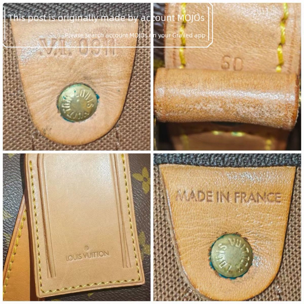 Louis Vuitton Louis Vuitton Keepall 60 Monogram Duffle Bag mojos3371 Size ONE SIZE - 8 Thumbnail