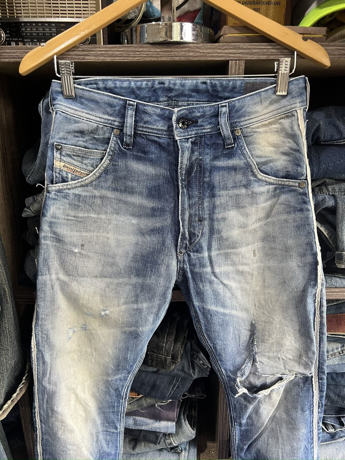Diesel 🔥Vintage Diesel Distressed Denim Size US 29 - 4 Thumbnail
