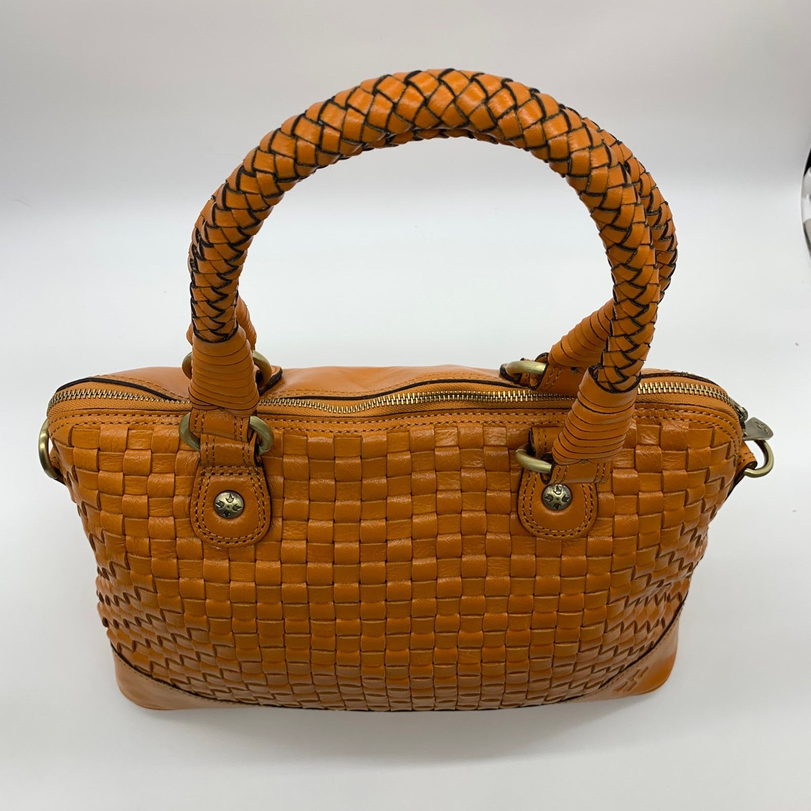 Patricia Nash Discovery Washed Woven Augusta Satchel