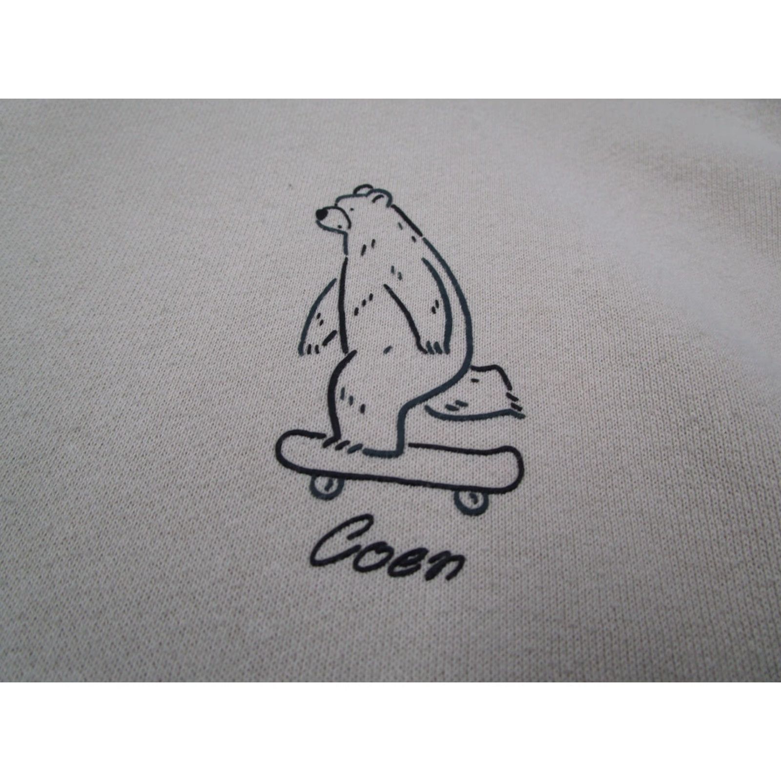 Vintage Coen Easy Chic Hoodie Mens Medium Beige Pullover Bear Skateboard Kangaroo Enjoy Size US M / EU 48-50 / 2 - 3 Thumbnail