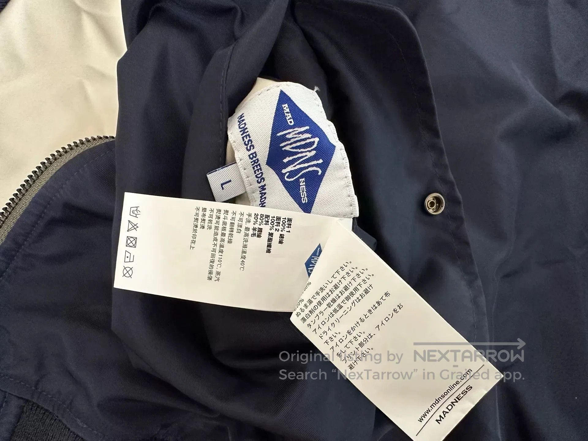 Madness MADNESS REVERSIBLE SOUVENIR JACKET. Size US L / EU 52-54 / 3 - 5 Thumbnail