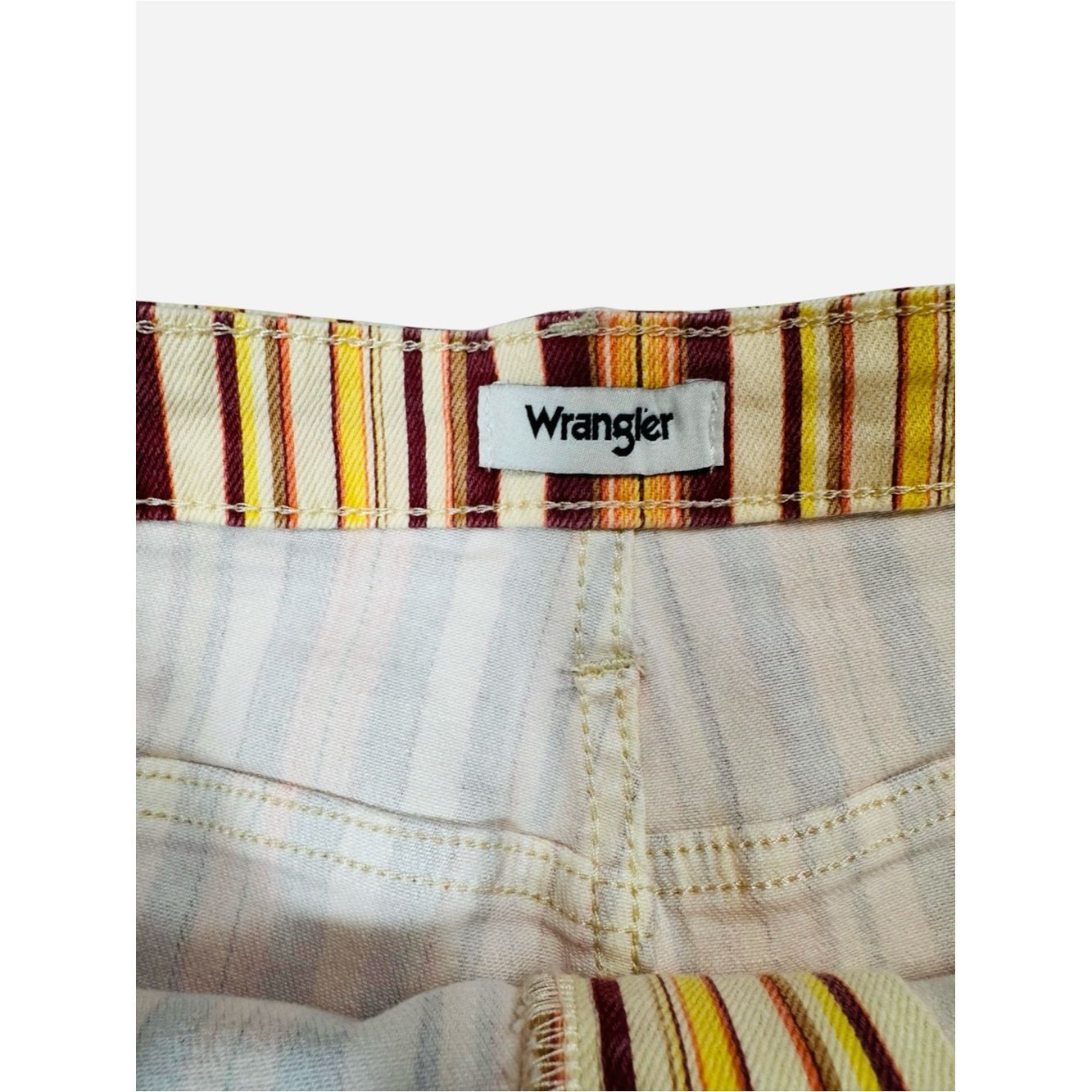 Wrangler NWt New Wrangler Retro High Rise Striped Cowboy Shorts In N Size 33" - 5 Thumbnail