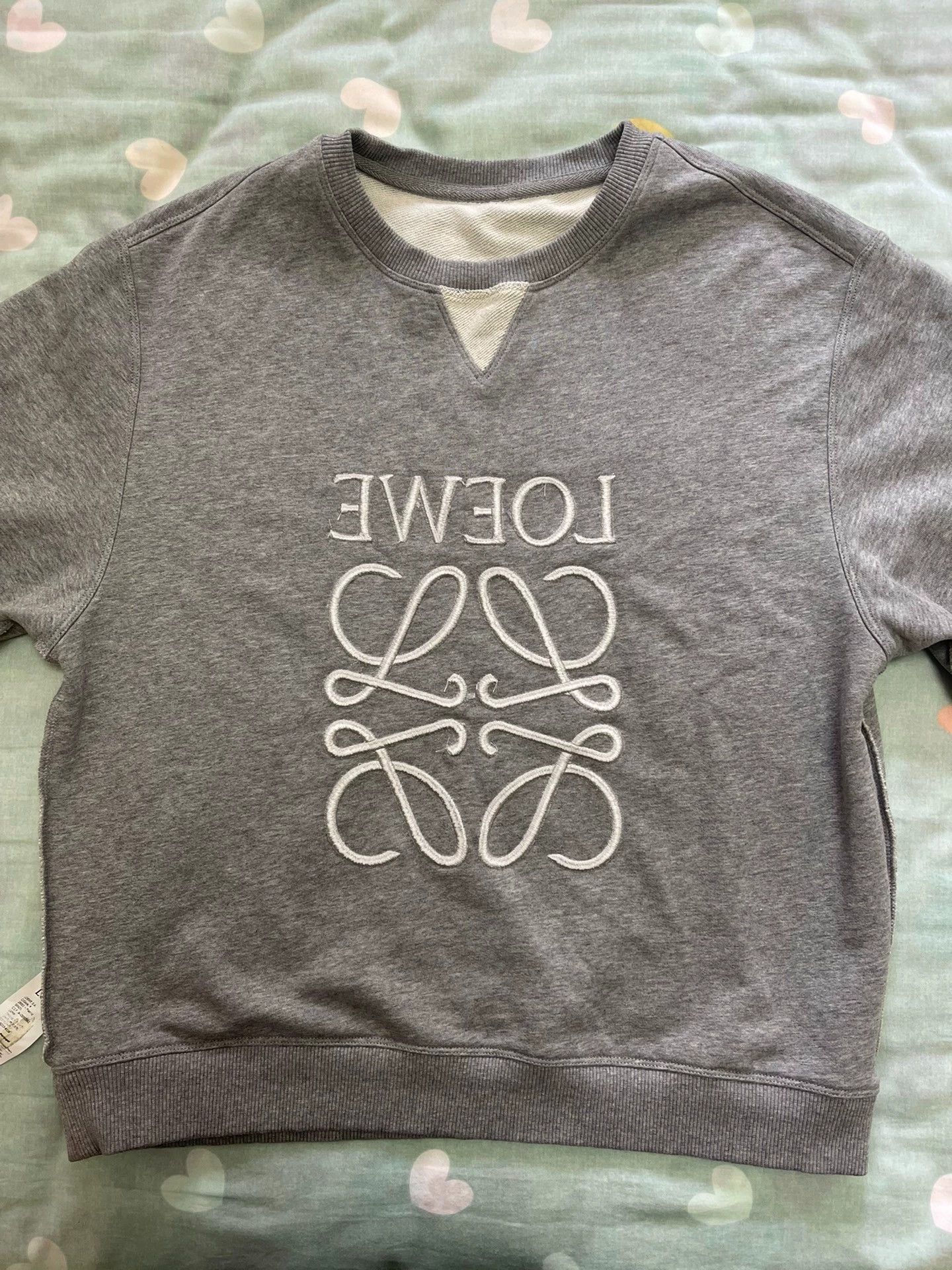 Loewe Loewe new unisex gray regular fit sweatshirt M Size US M / EU 48-50 / 2 - 3 Thumbnail
