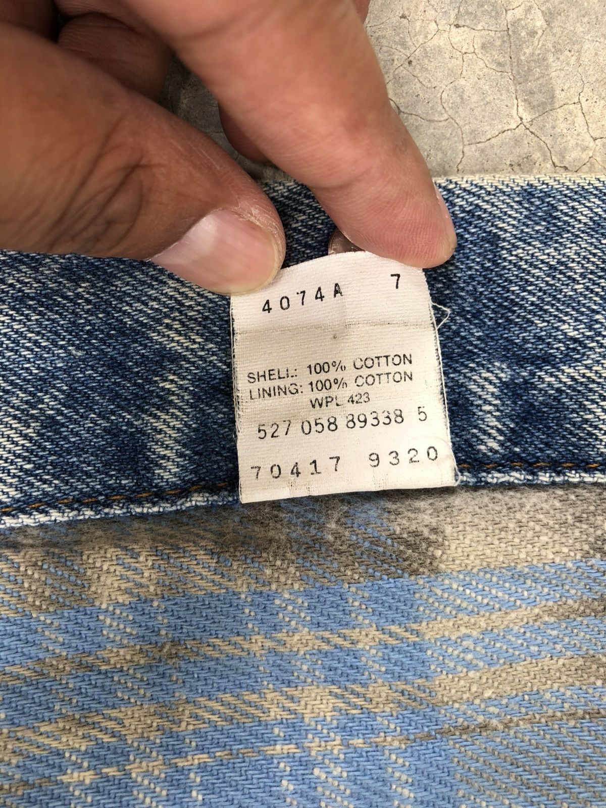 Levi's Vintage 80s Levis 70417 Blanked Lined Baggy Distressed Size US XL / EU 56 / 4 - 24 Thumbnail