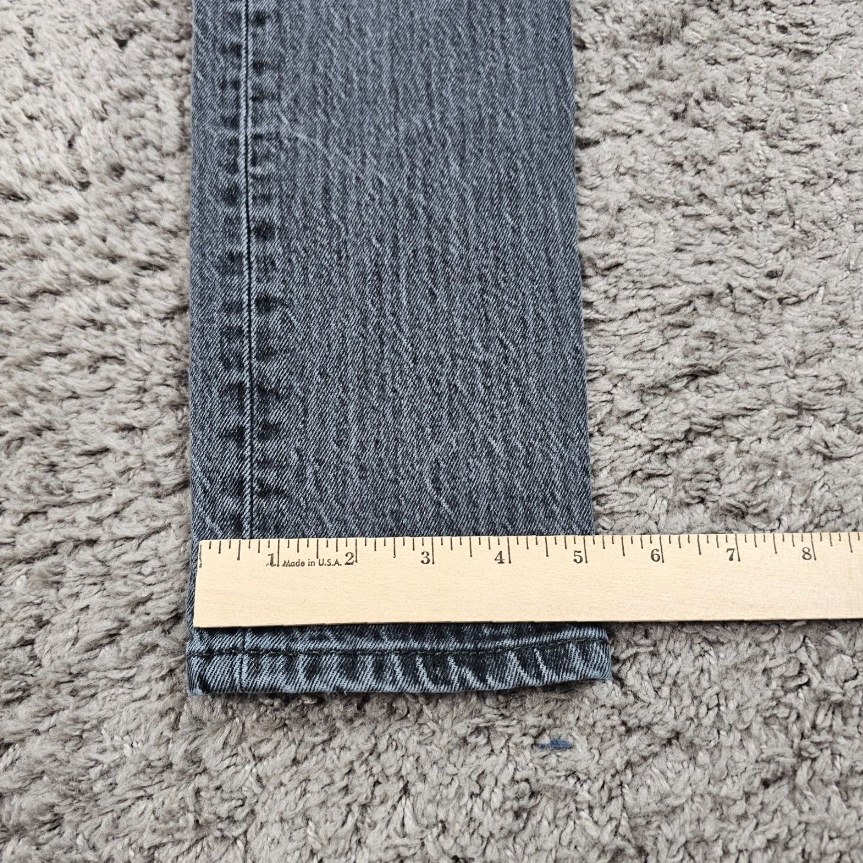 Levi's Levi's 501 Jeans Women Skinny Mid Rise Gray 25x27 Cotton Blend Stretch - Regular Size 25 - Inseam 27 - Denim - Logo Accents - Pre-Owned Size 42" / US 20 - 7 Thumbnail