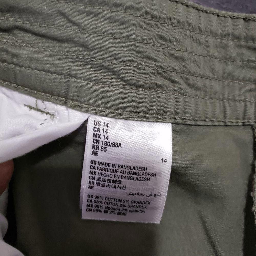 Designer CT149 Karen Scott Army Green Ladies Bermuda Shorts Size 14 Size 36" / US 14 / IT 50 - 4 Thumbnail