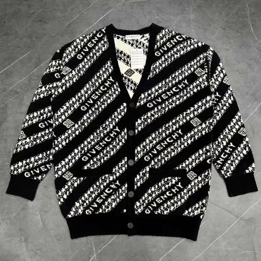 Givenchy Givenchy Black Cardigan Designer Size US M / EU 48-50 / 2 - 1 Thumbnail
