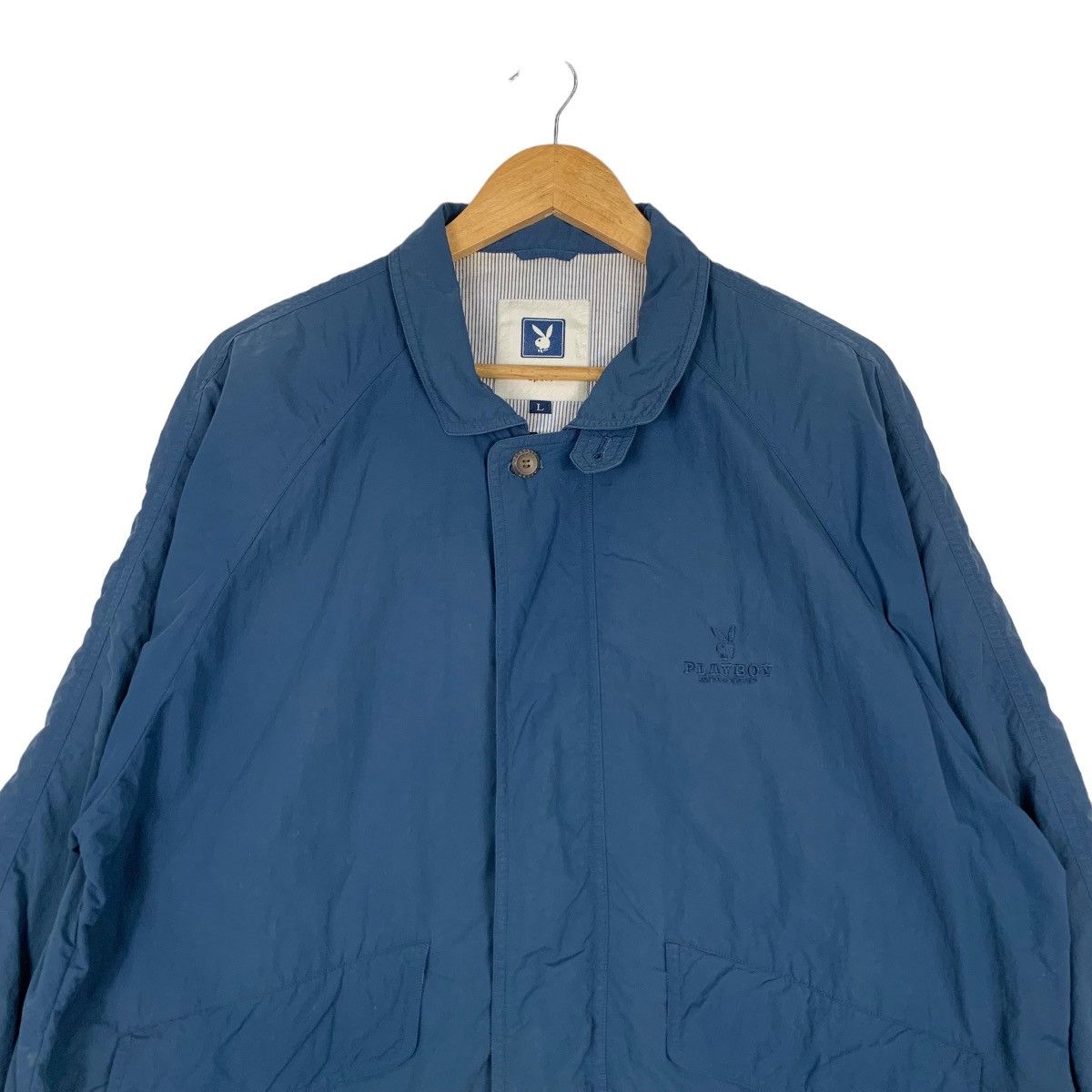 Playboy PLAYBOY SPORT Blue Casual Light Jacket #1056-C48 Size US L / EU 52-54 / 3 - 2 Thumbnail
