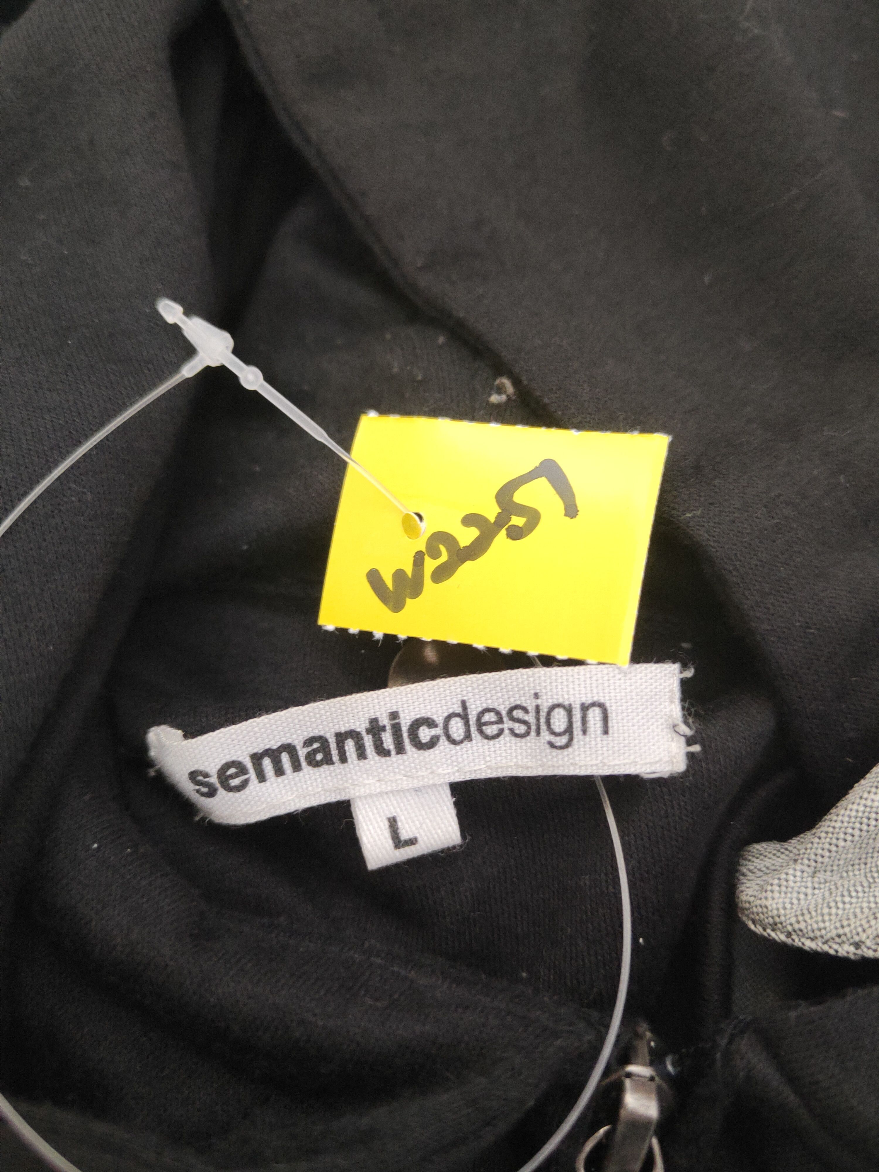 semanticdesign Semantic Design Gray Black Hoodie Button Up Shirts #W2251 Size US L / EU 52-54 / 3 - 11 Thumbnail