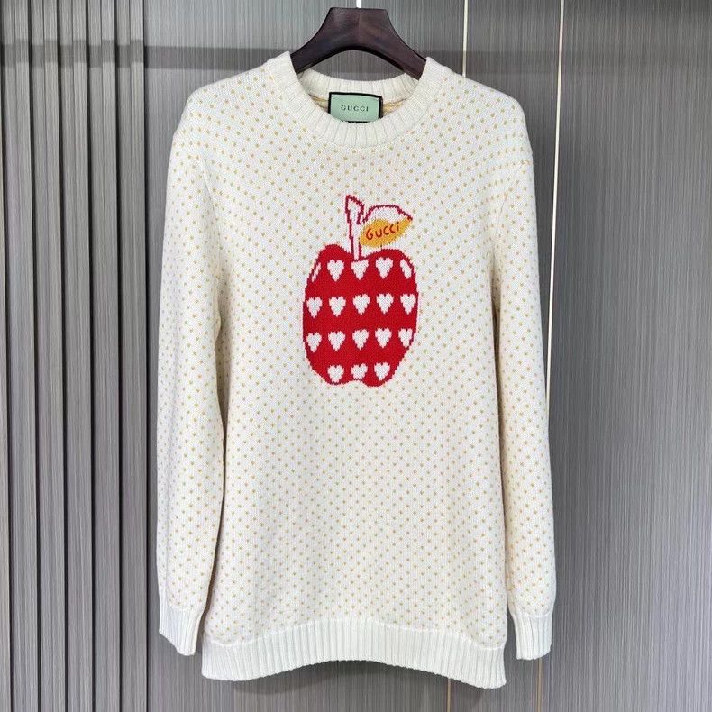 Gucci Gucci Apple heart letter sweater 2501-Nextarrow Size US XL / EU 56 / 4 - 1 Thumbnail