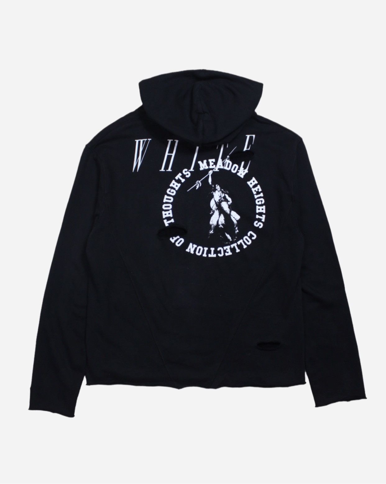 image of Off White x Virgil Abloh A/w15 Off-White Meadow Heights Hoodie in Black, Men's (Size Small)