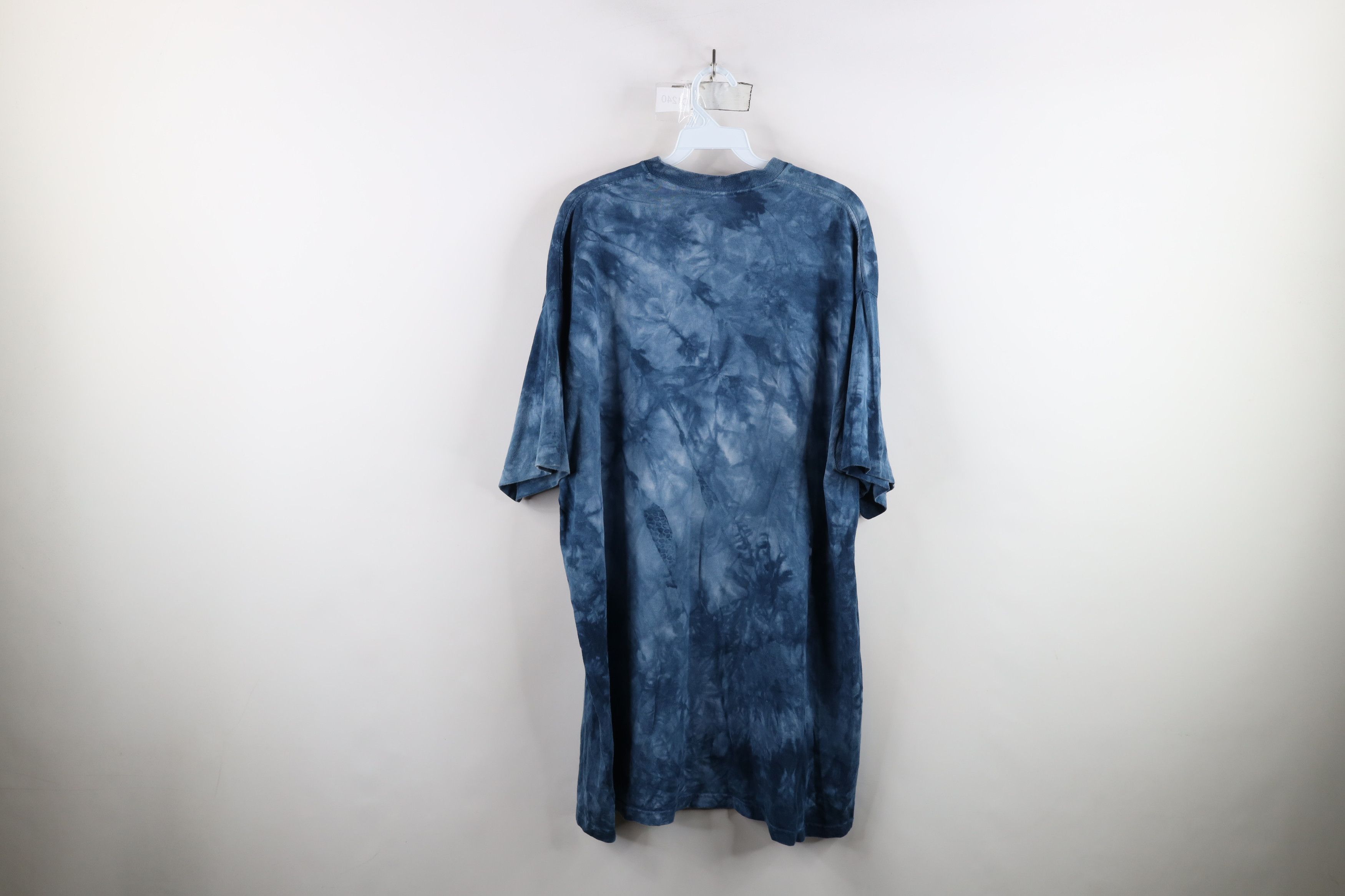 Vintage Vintage Y2K 2000 Streetwear Eagle Acid Wash T-Shirt Blue Size US XXL / EU 58 / 5 - 11 Thumbnail